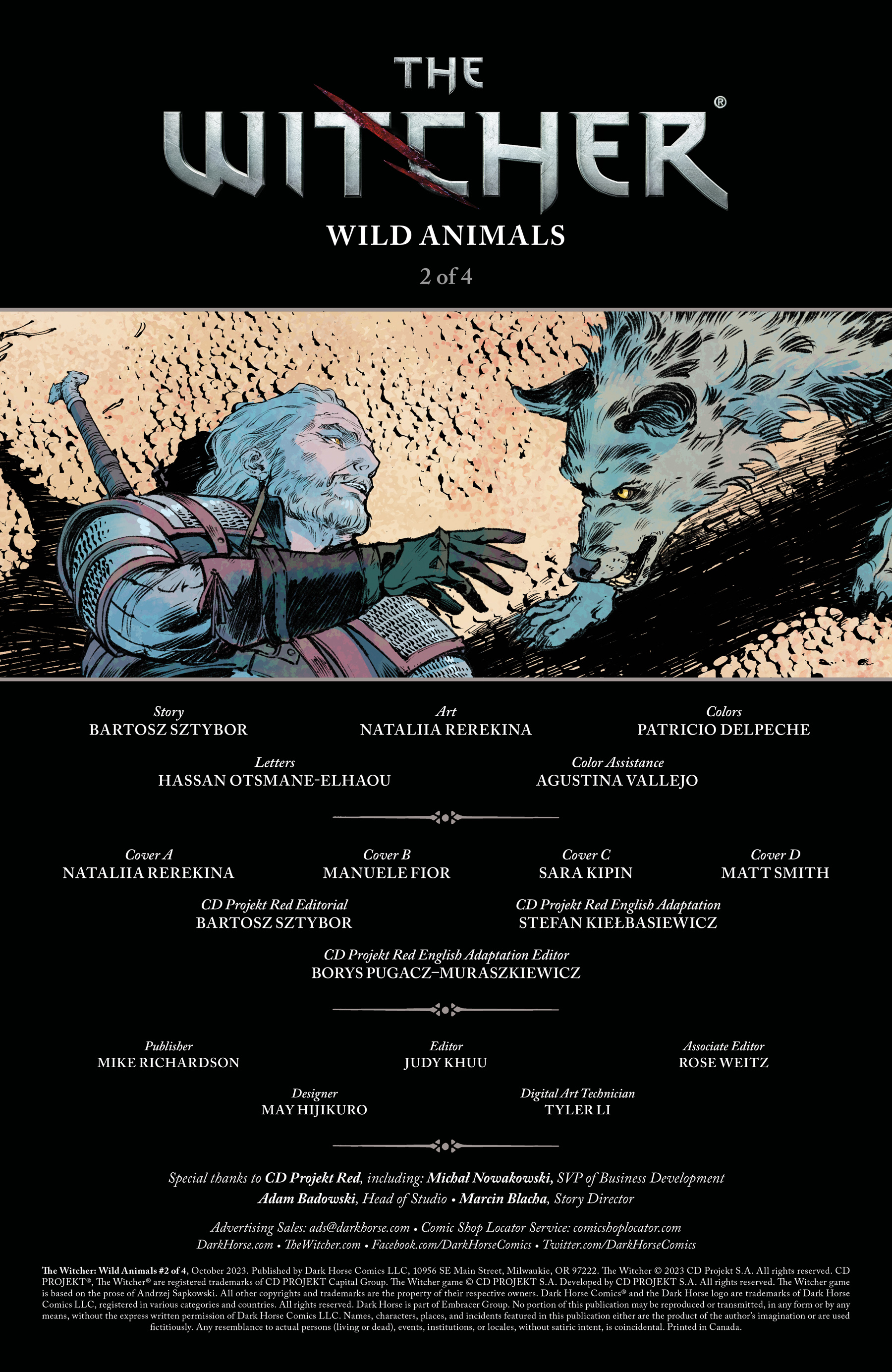 The Witcher: Wild Animals (2023-) issue 2 - Page 2