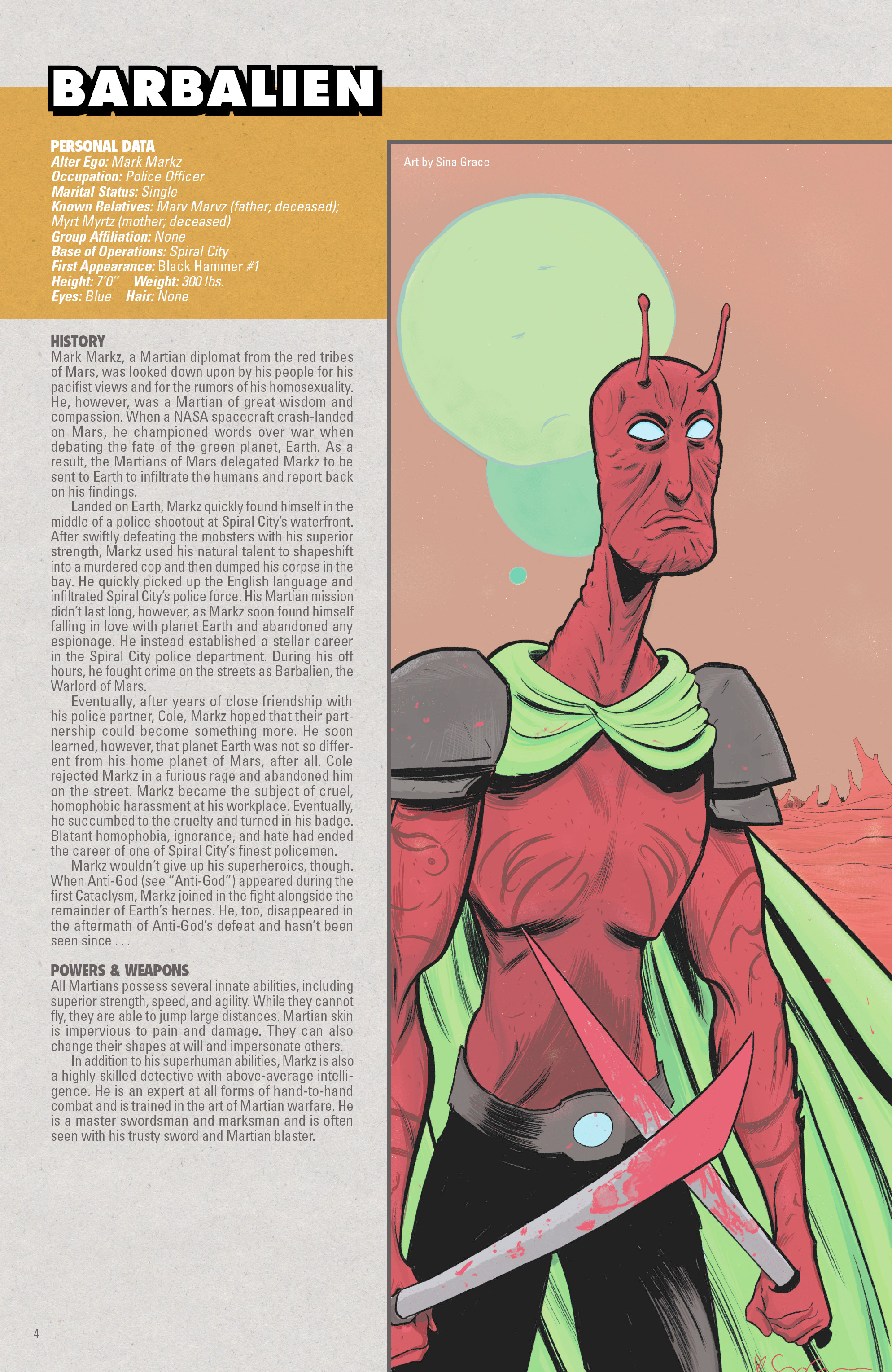 The World of Black Hammer Encyclopedia (2019) issue 1 - Page 6