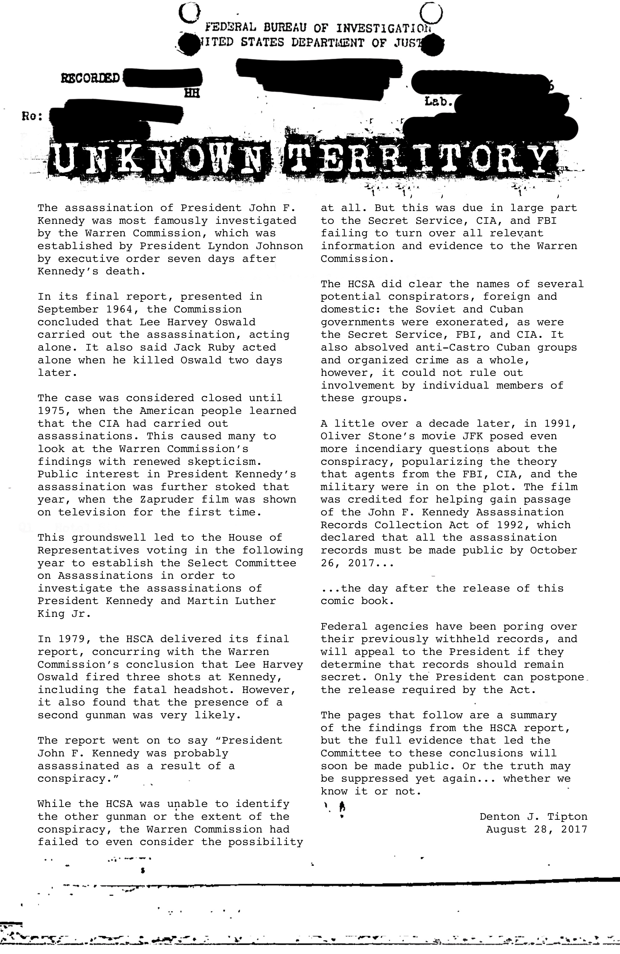 The X-Files: JFK Disclosure (2017) issue 1 - Page 21