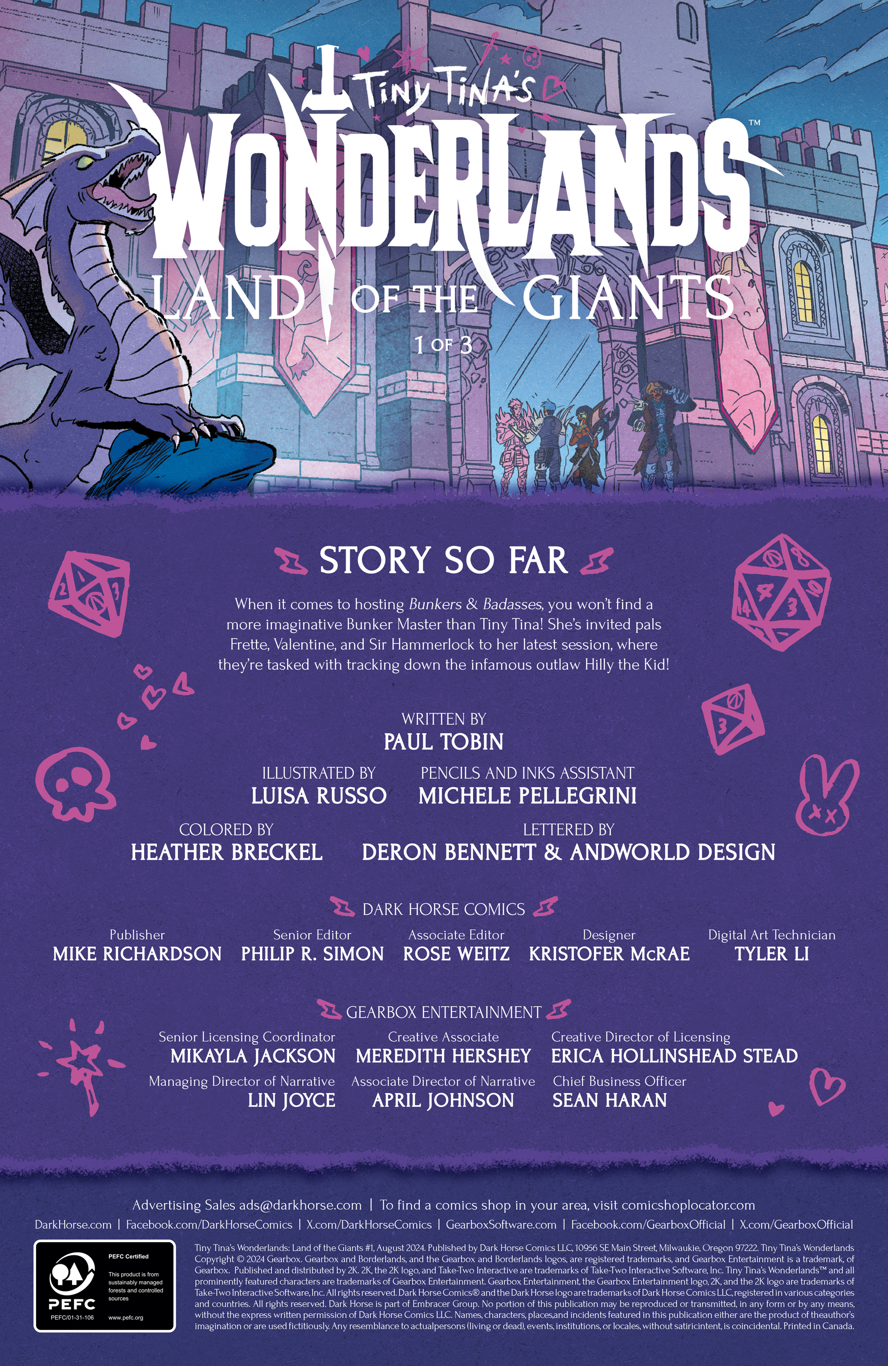 Tiny Tina's Wonderlands: Land of the Giants (2024-) issue 1 - Page 2