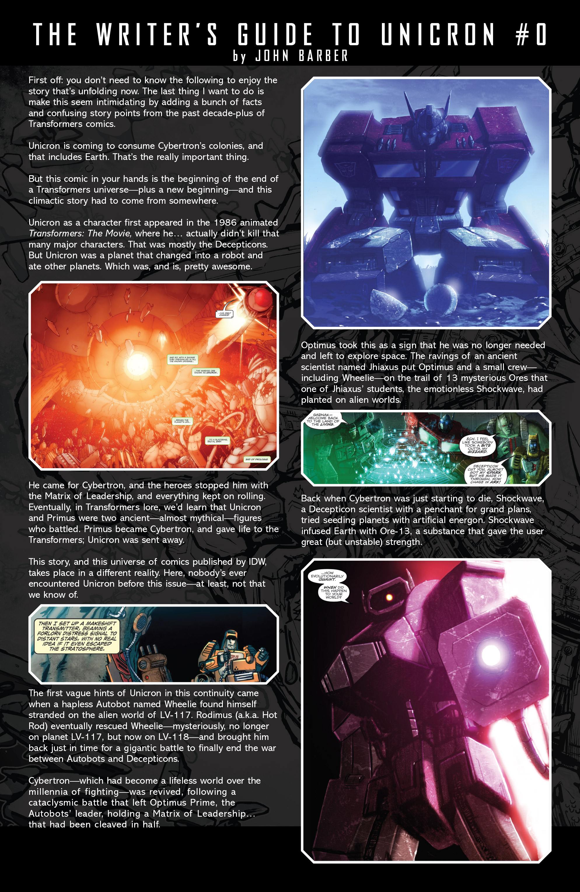 Transformers: Unicron (2018-) issue 0 - Page 24