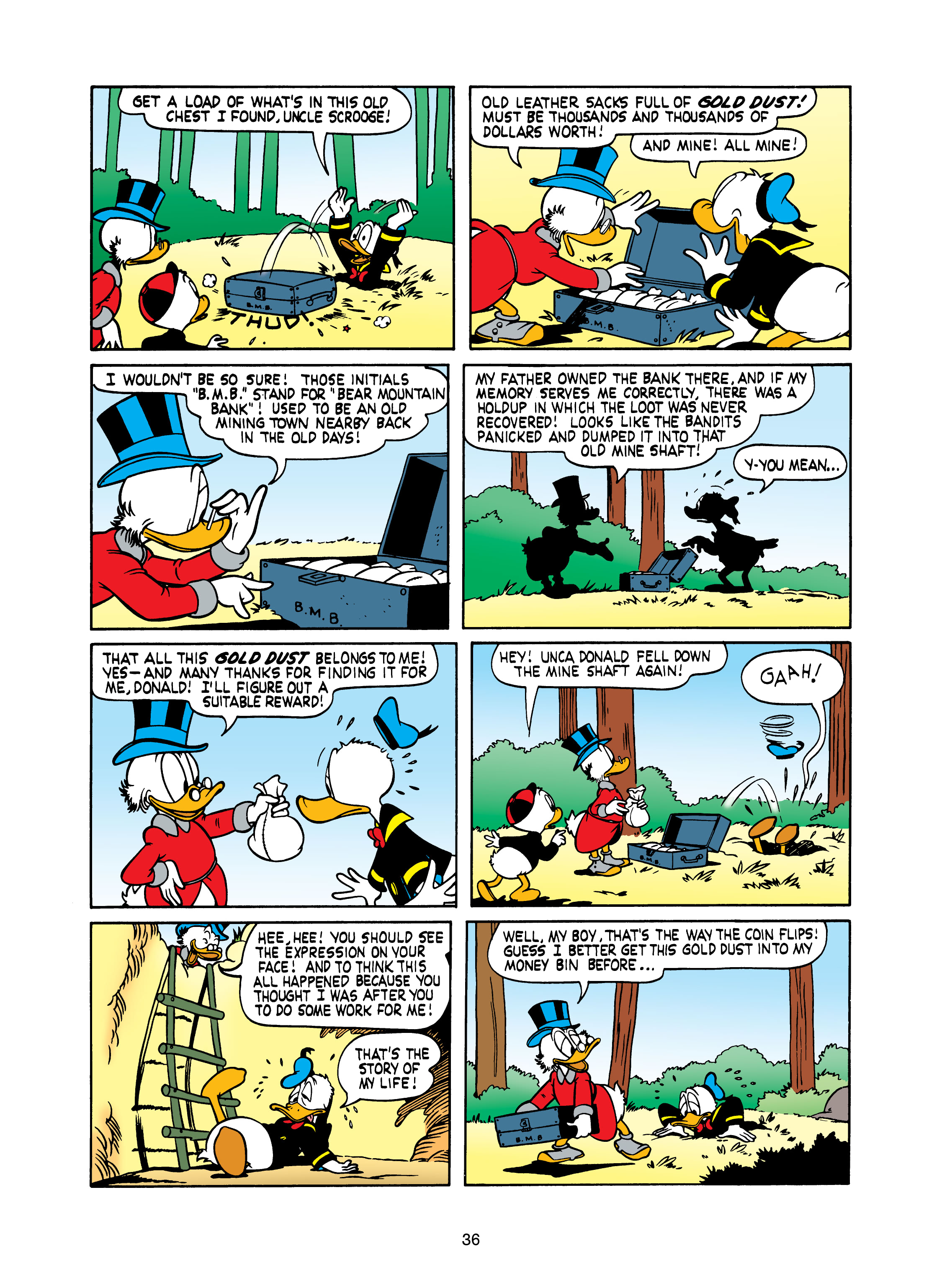 Uncle Scrooge and Donald Duck: Bear Mountain Tales (2022) issue 1 - Page 36