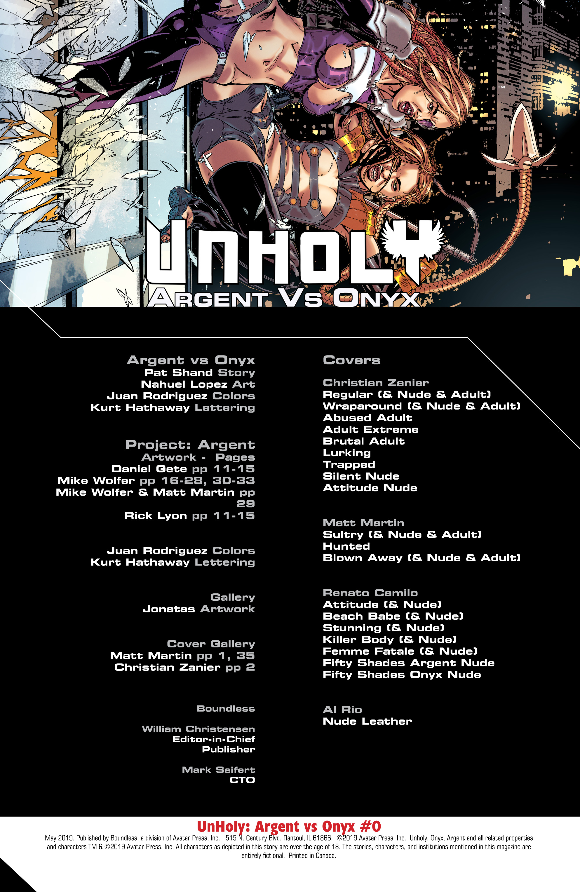 UnHoly: Argent vs Onyx (2019-) (ADULT): Chapter 0 - Page 2