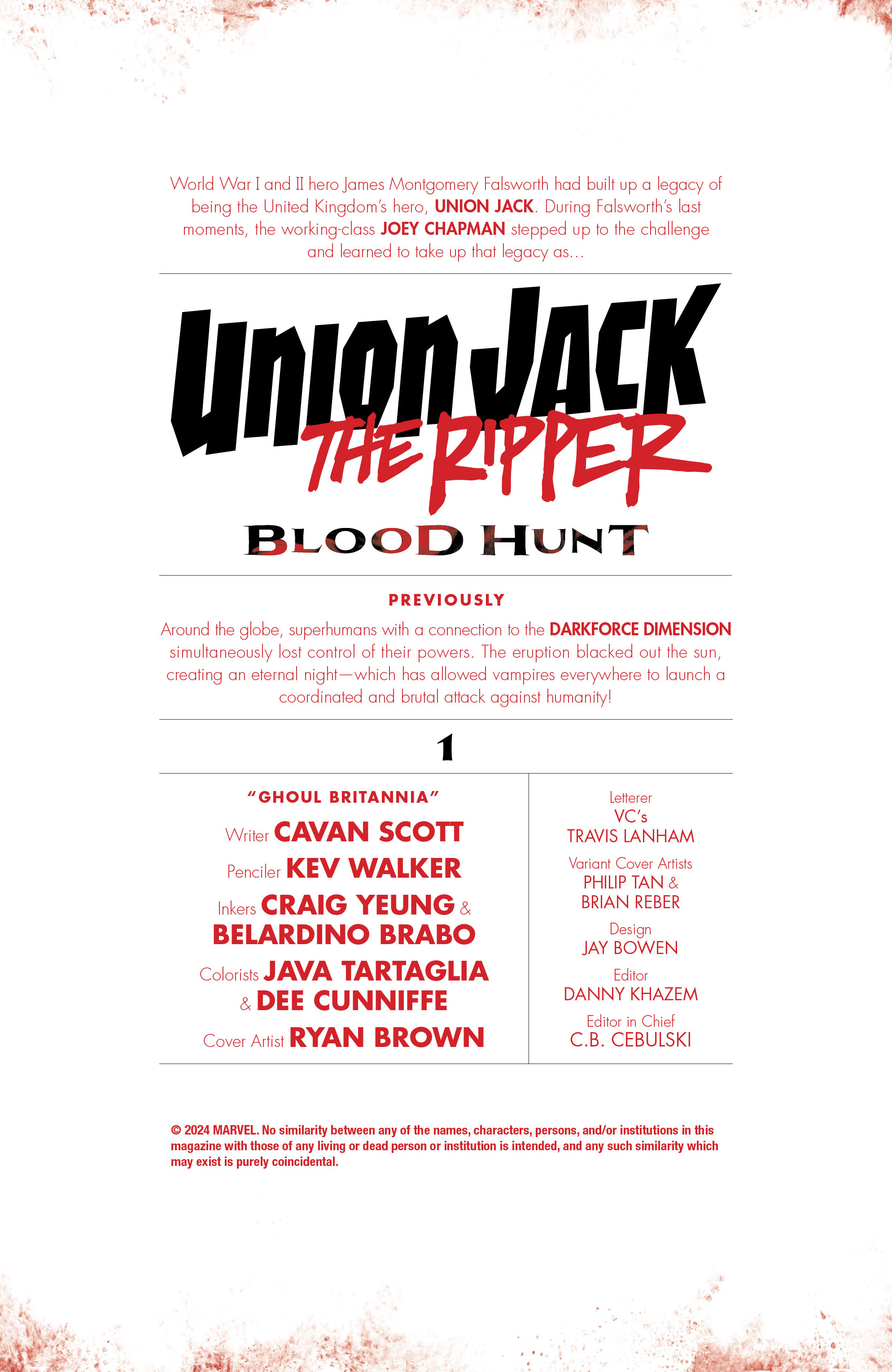 Union Jack the Ripper: Blood Hunt (2024-) issue 1 - Page 2