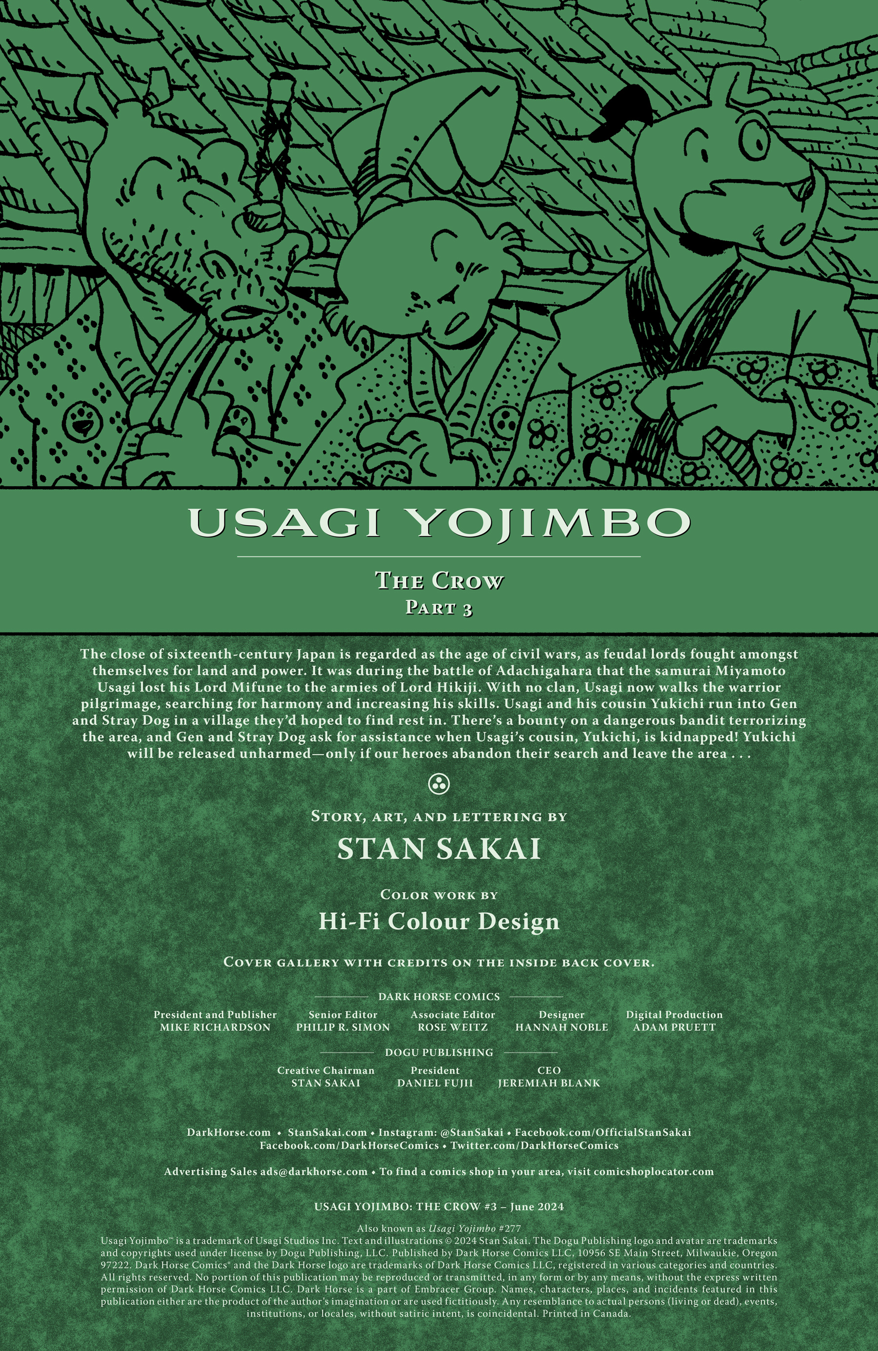 Usagi Yojimbo: The Crow (2024-) issue 3 - Page 2