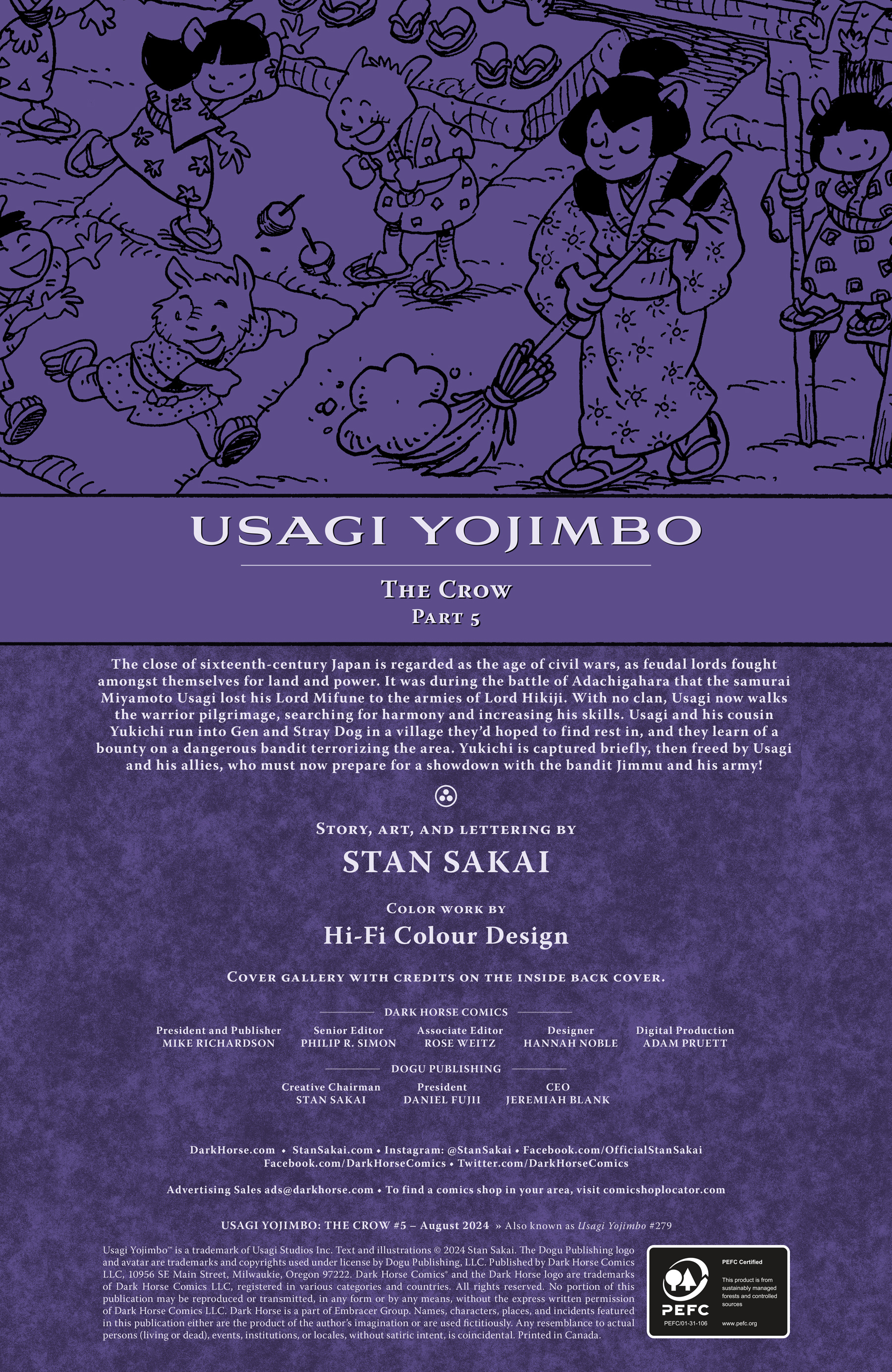 Usagi Yojimbo: The Crow (2024-) issue 5 - Page 2