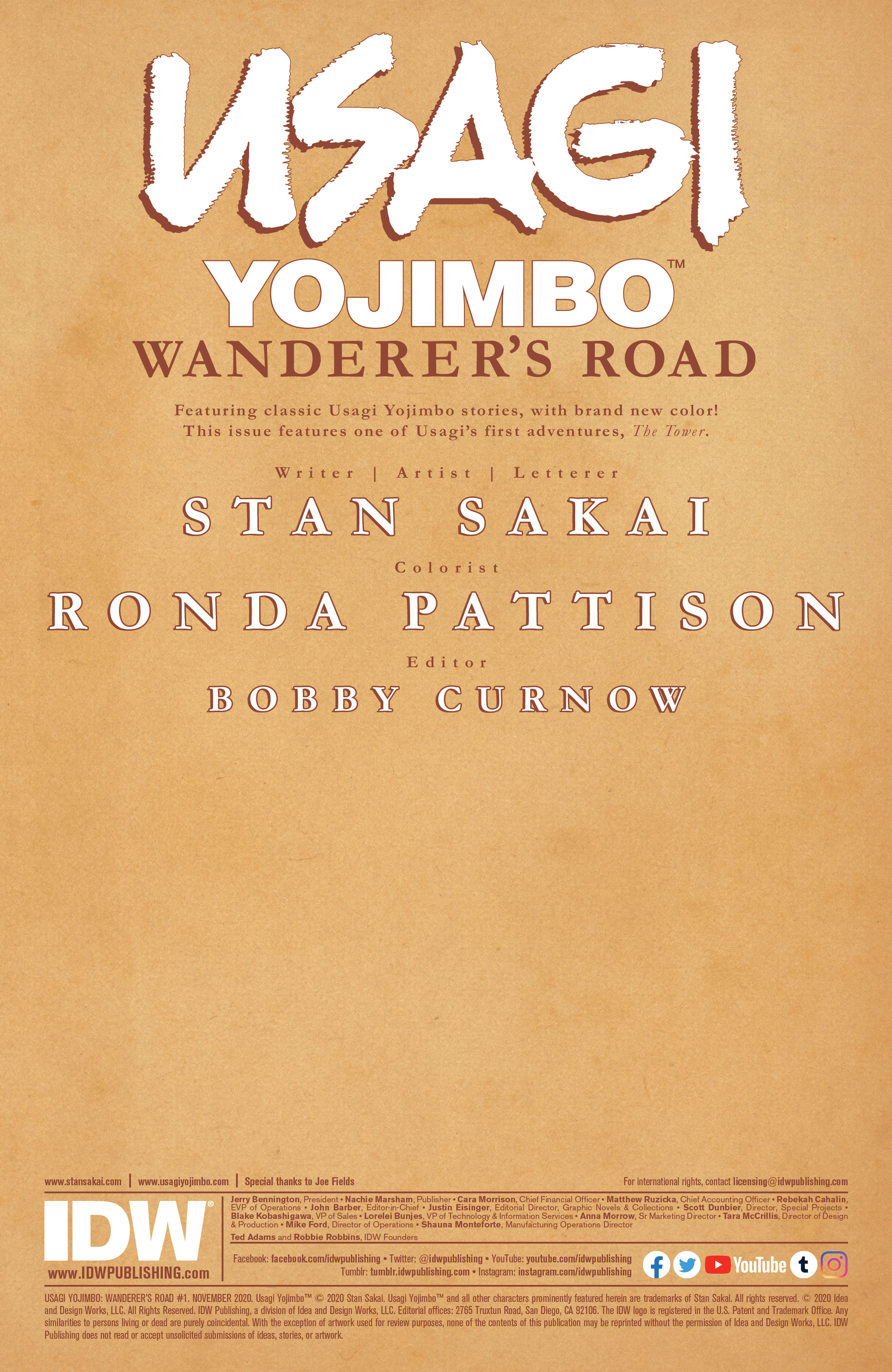 Usagi Yojimbo: Wanderer’s Road (2020-): Chapter 1 - Page 2