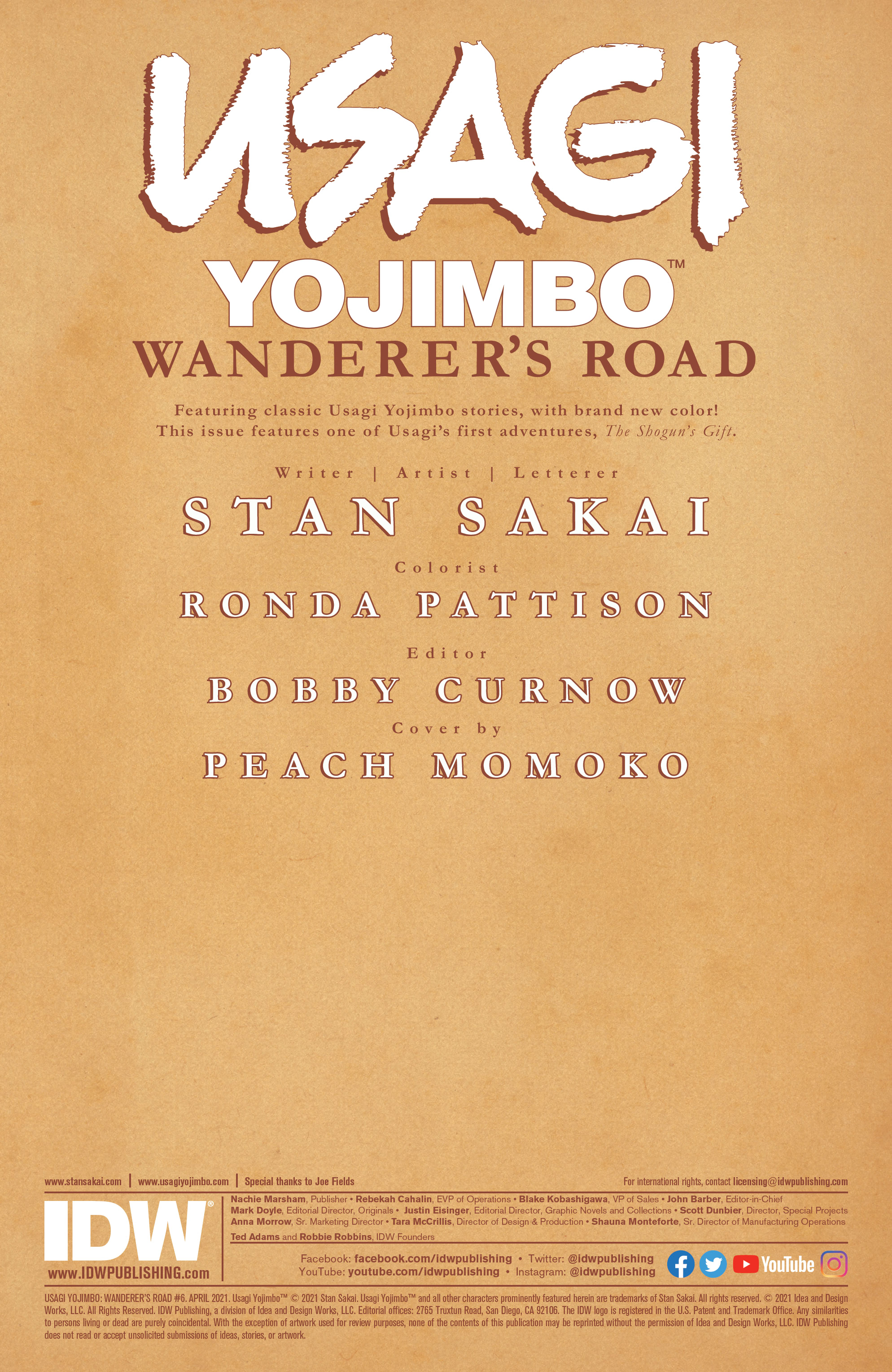 Usagi Yojimbo: Wanderer’s Road (2020-): Chapter 6 - Page 2