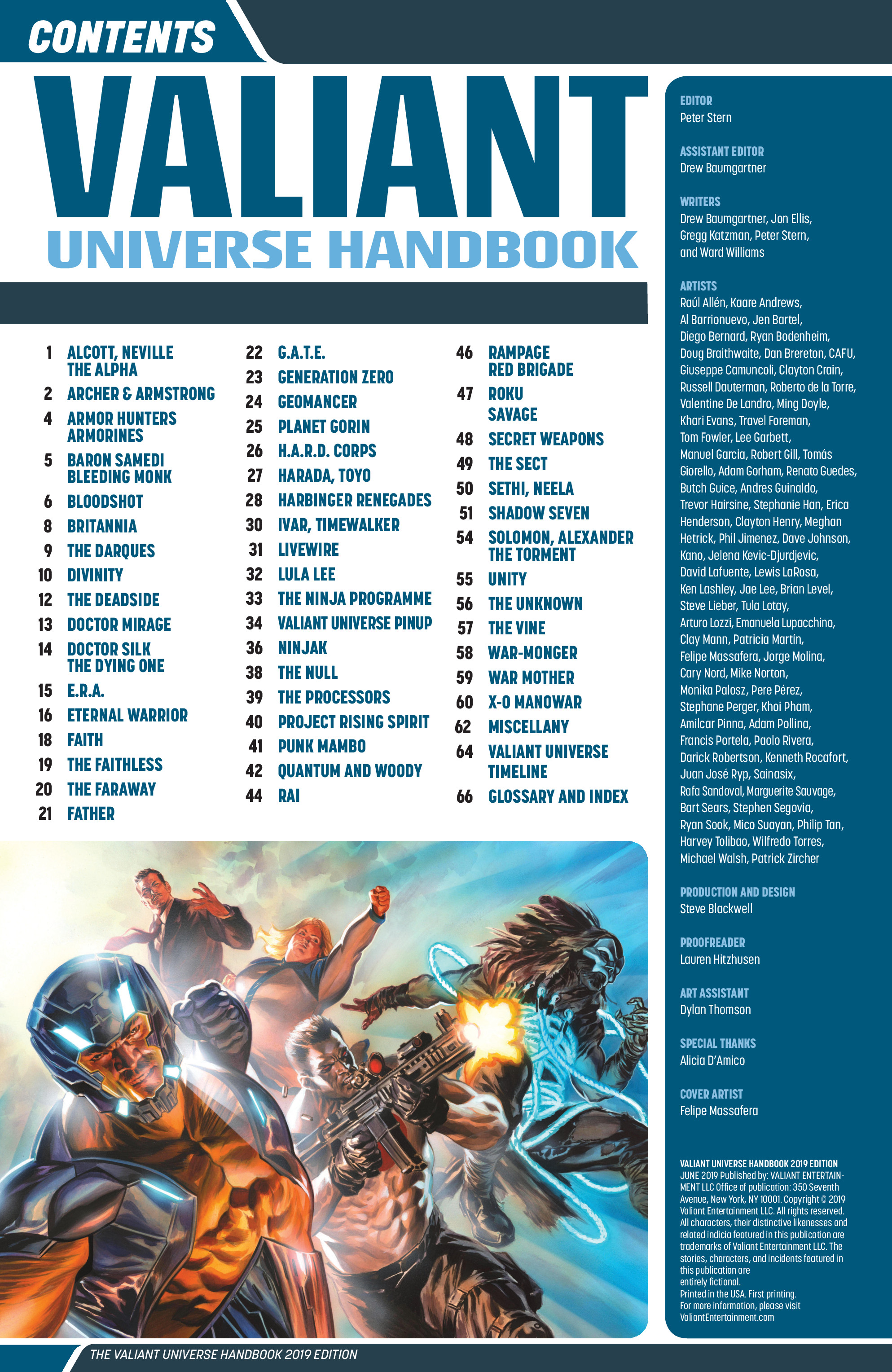 Valiant Universe Handbook 2019 Edition: Chapter 1 - Page 2