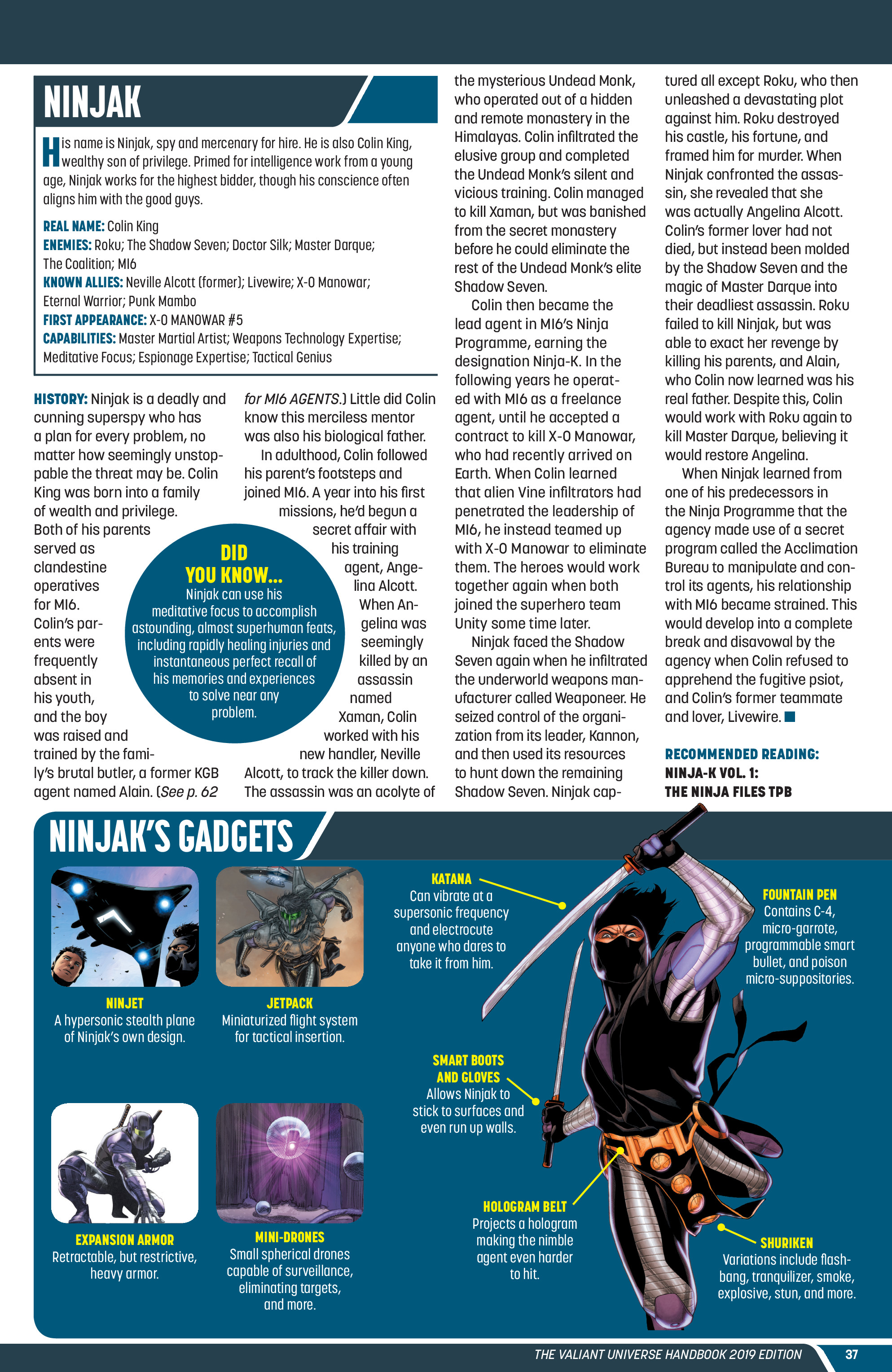 Valiant Universe Handbook 2019 Edition: Chapter 1 - Page 38