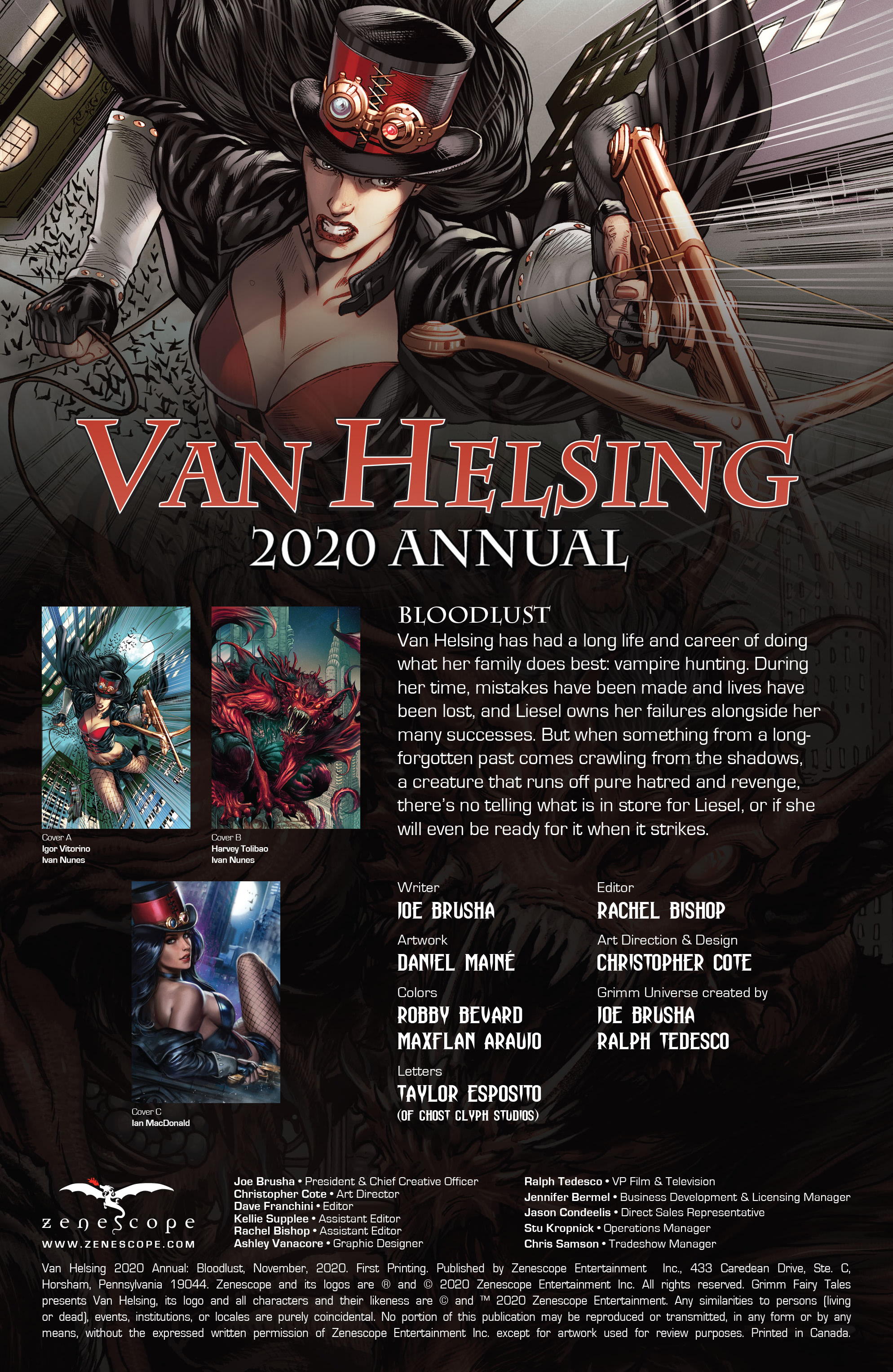 Van Helsing Annual 2020: Bloodlust: Chapter 1 - Page 2