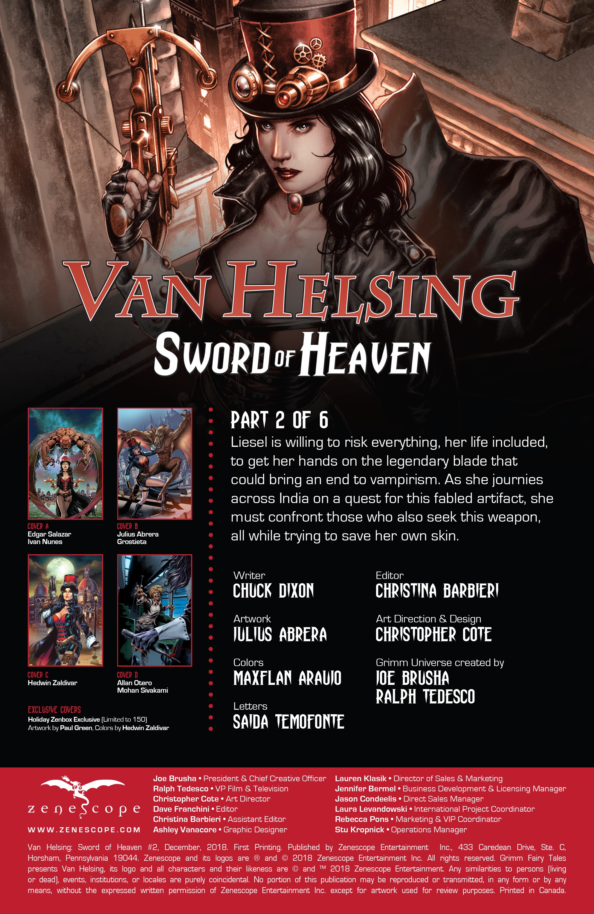 Van Helsing: Sword of Heaven (2018-): Chapter 2 - Page 2