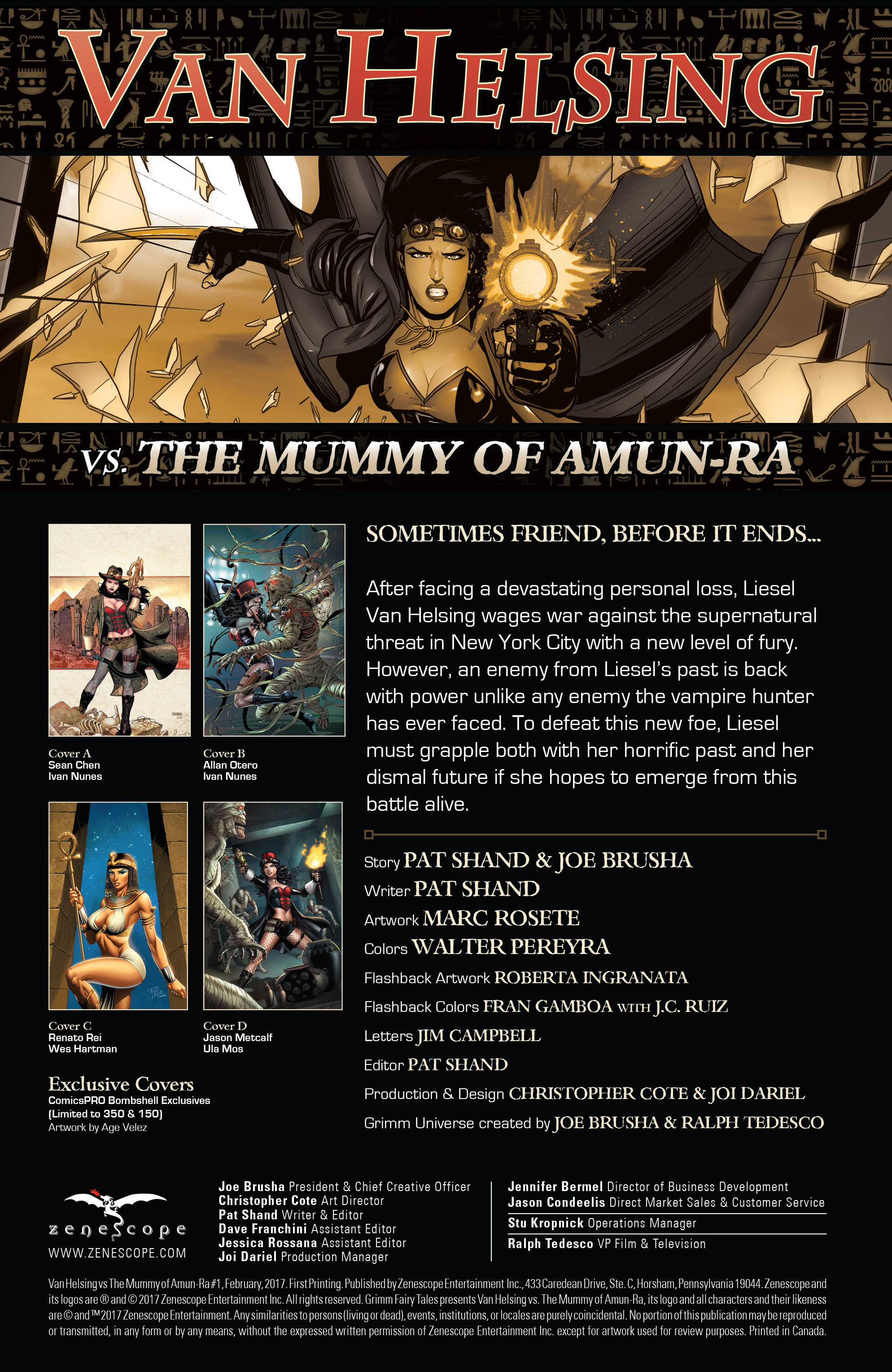 Van Helsing Vs The Mummy Of Amun Ra (2017): Chapter 1 - Page 2
