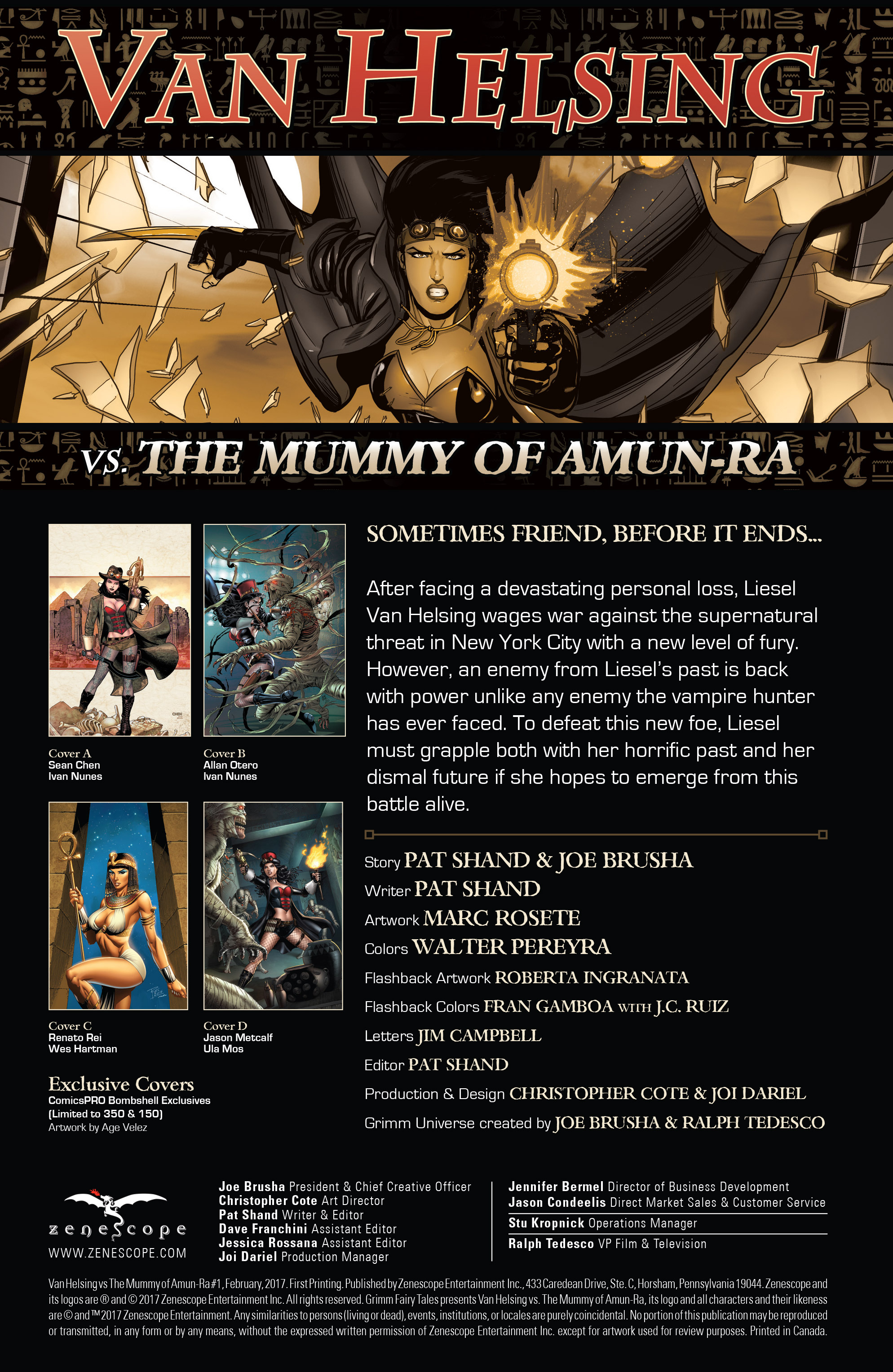 Van Helsing Vs The Mummy Of Amun Ra (2017) issue 1 - Page 2