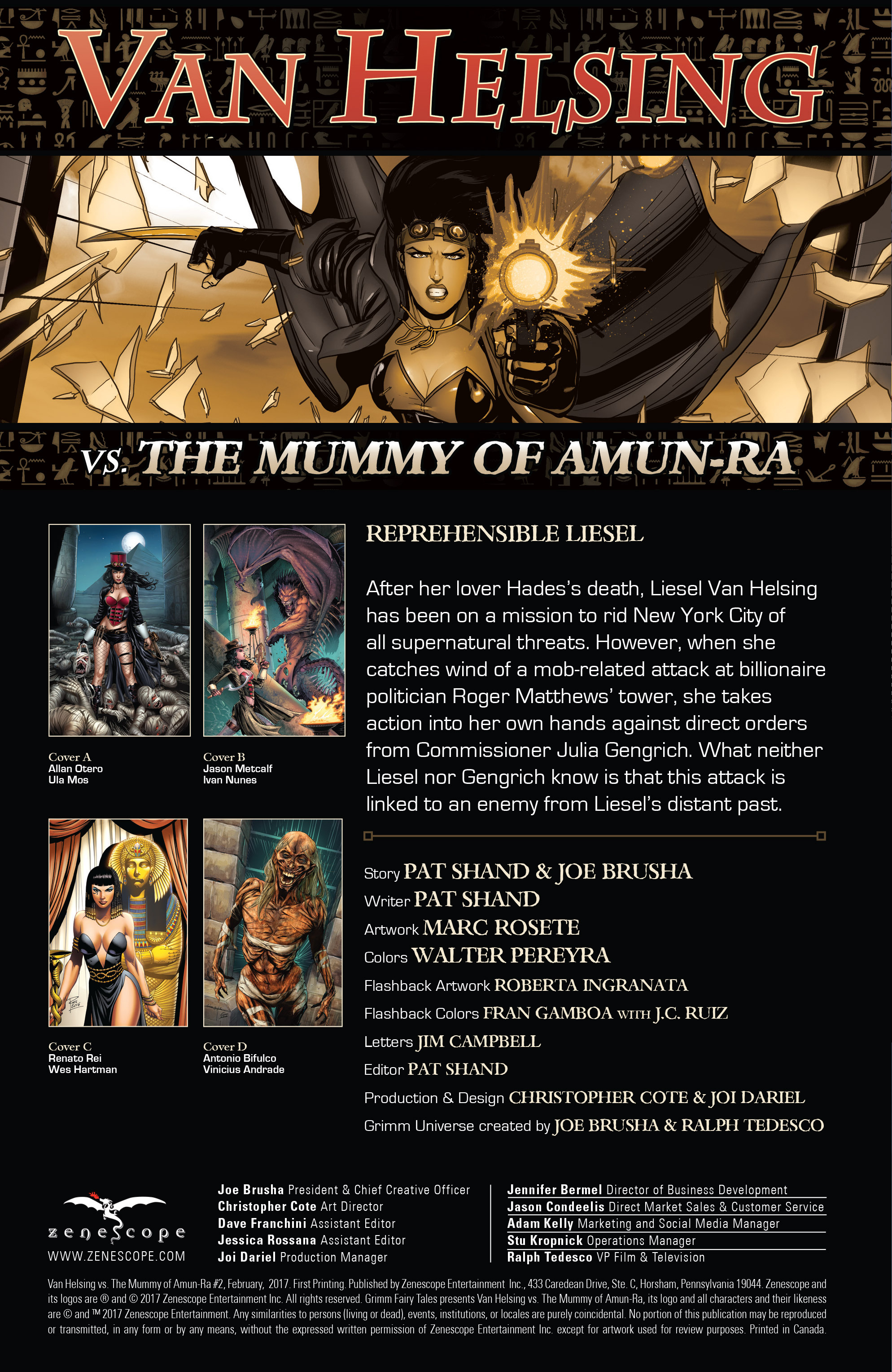 Van Helsing Vs The Mummy Of Amun Ra (2017) issue 2 - Page 2