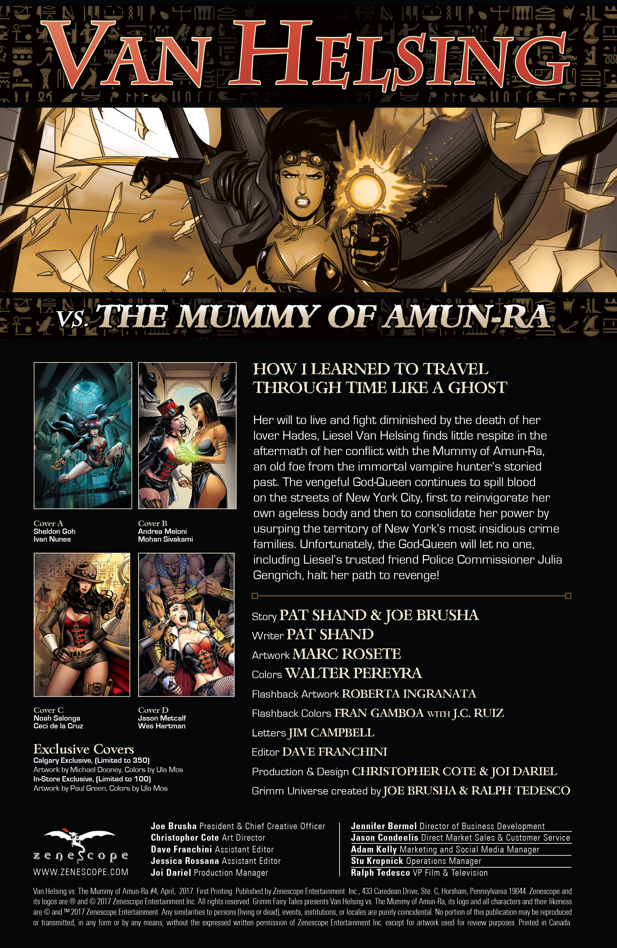 Van Helsing Vs The Mummy Of Amun Ra (2017) issue 4 - Page 2