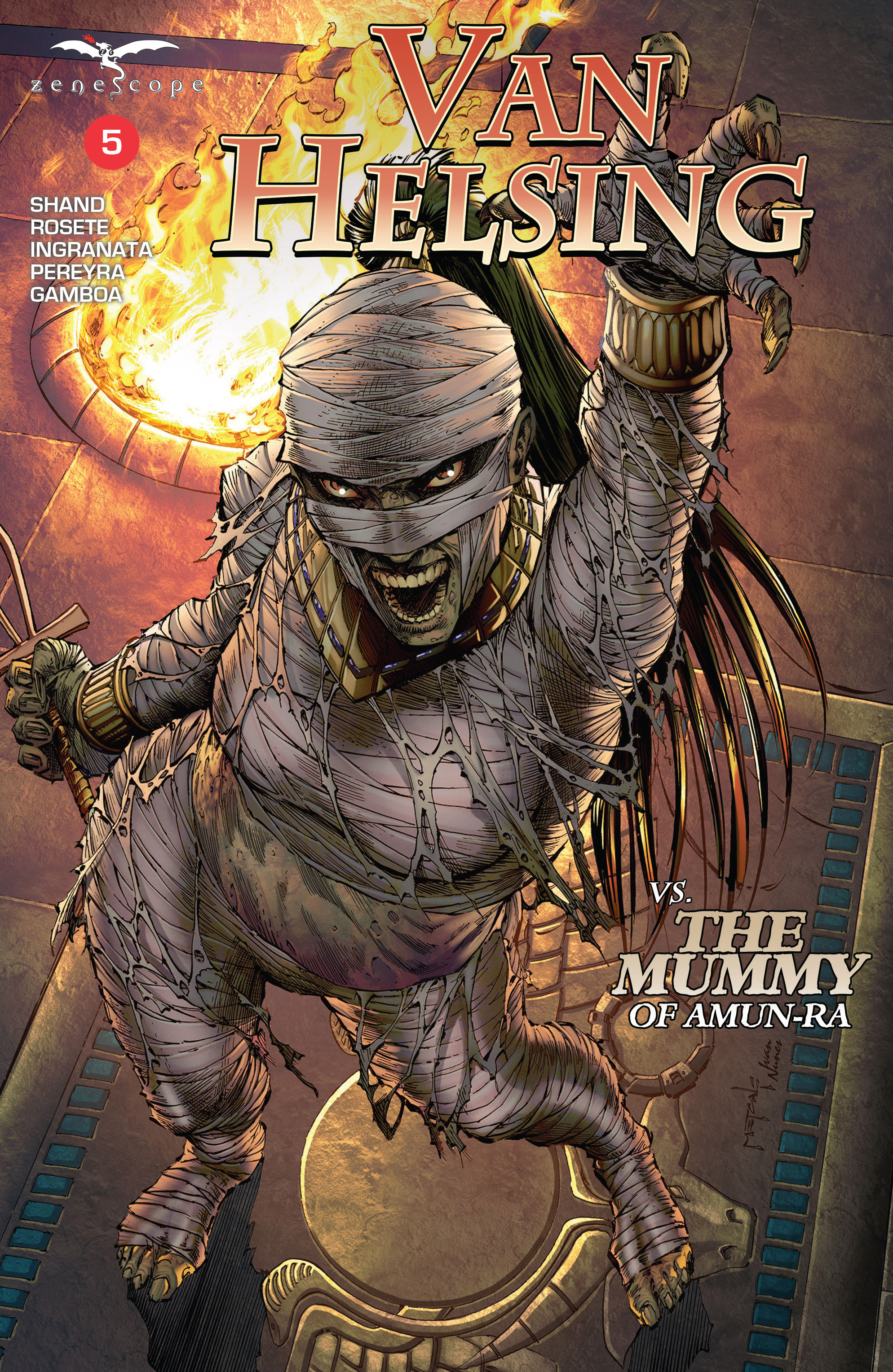 Van Helsing Vs The Mummy Of Amun Ra (2017): Chapter 5 - Page 1