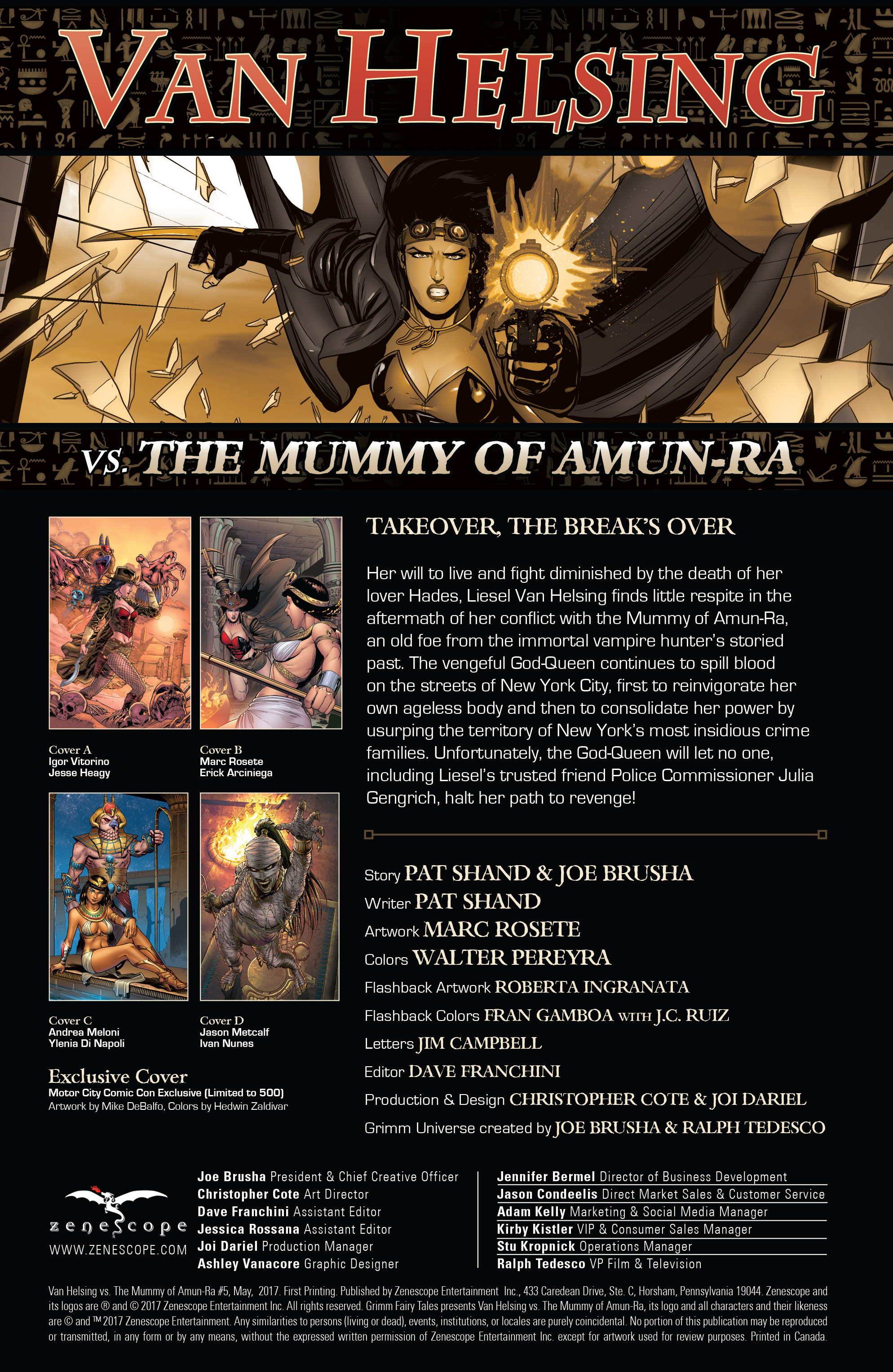 Van Helsing Vs The Mummy Of Amun Ra (2017) issue 5 - Page 2