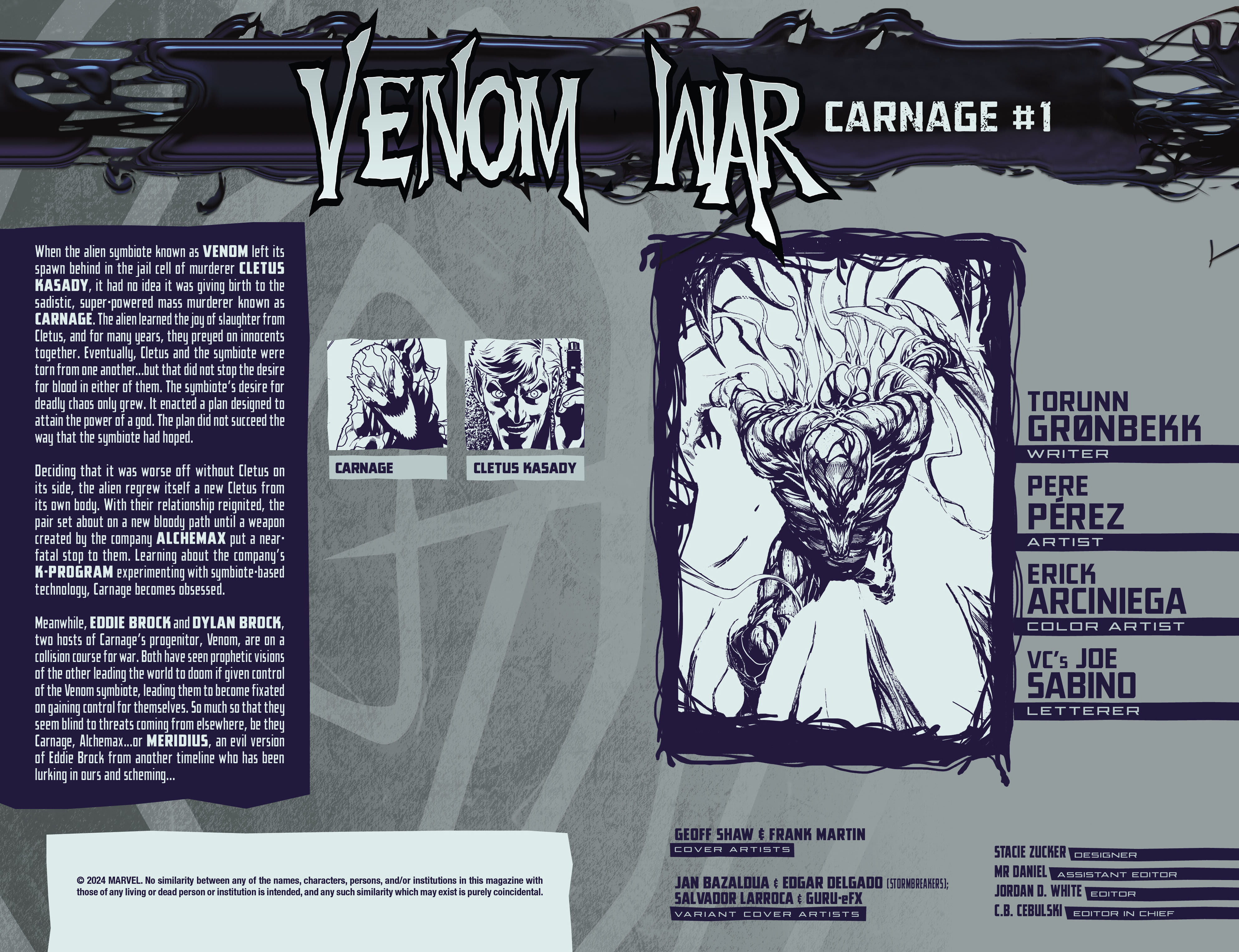 Venom War: Carnage (2024-) issue 1 - Page 5