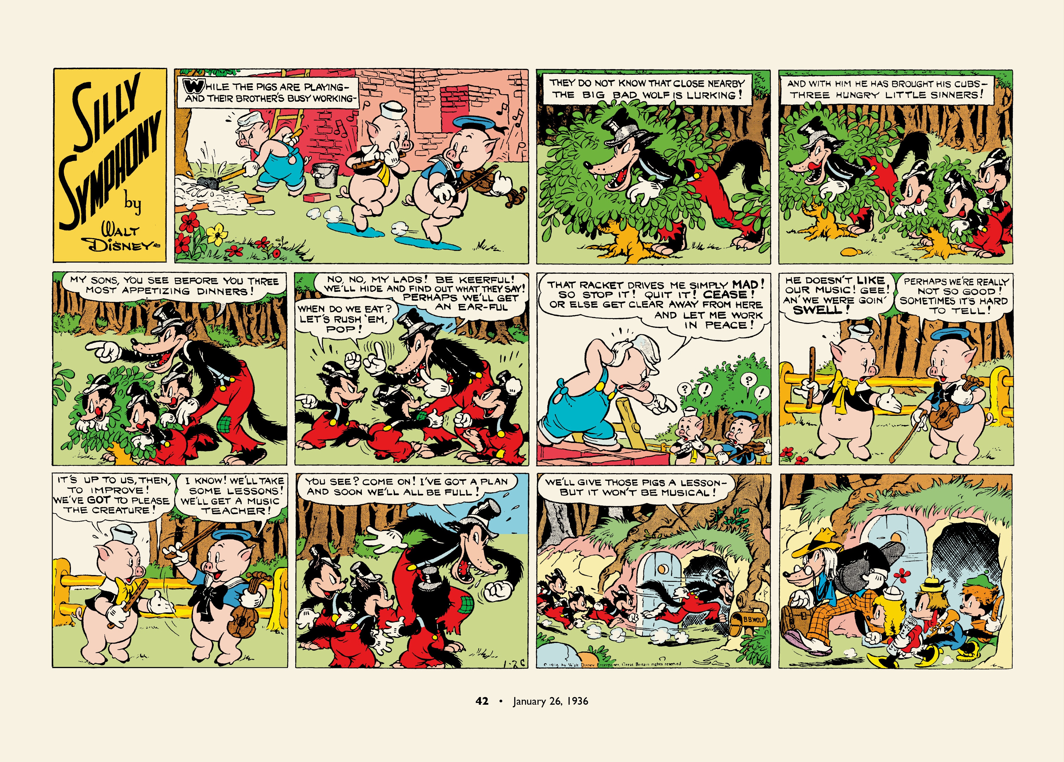 Walt Disney's Silly Symphonies 1935-1939: Starring Donald Duck and the Big Bad Wolf (2023) issue 1 - Page 42