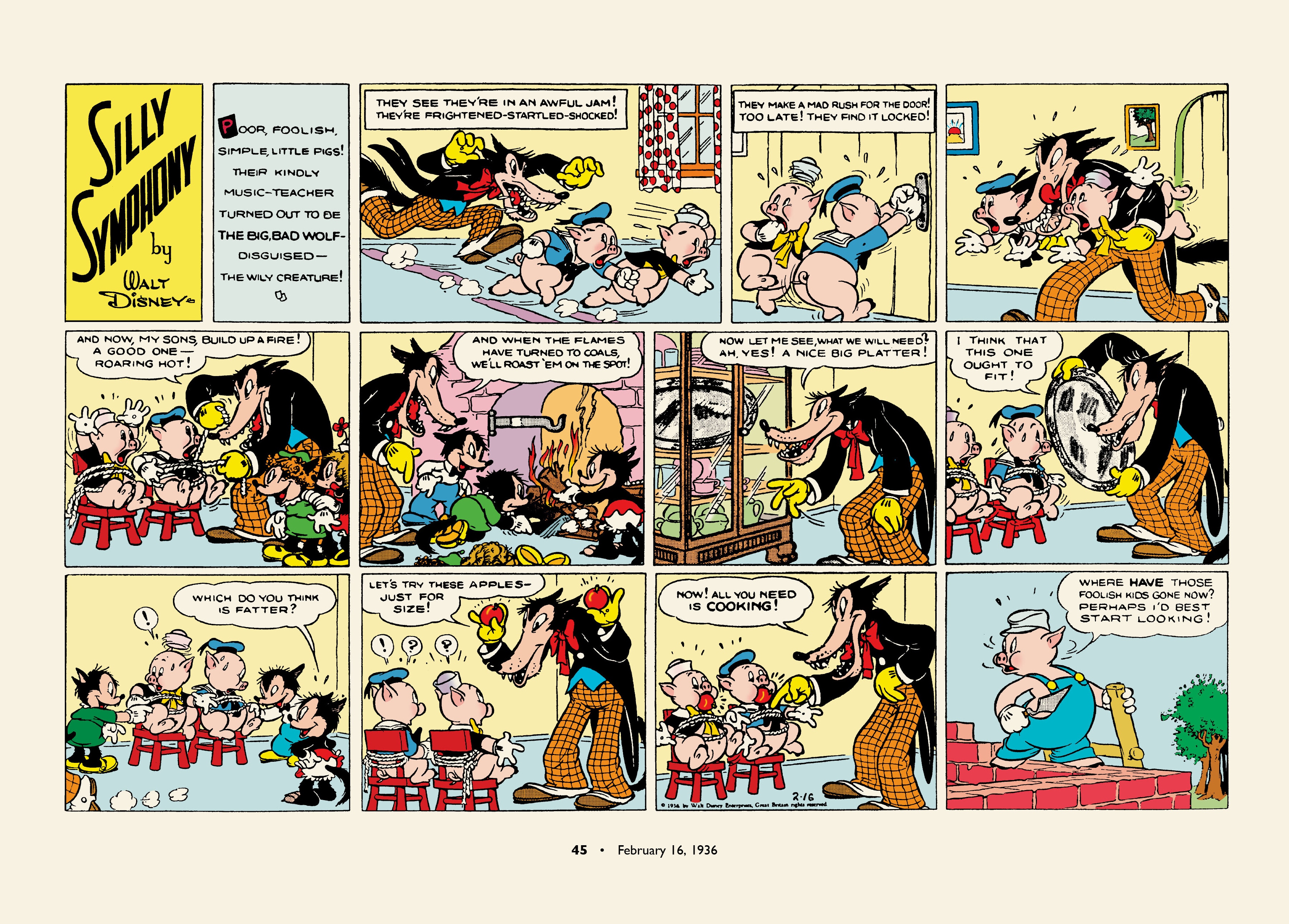 Walt Disney's Silly Symphonies 1935-1939: Starring Donald Duck and the Big Bad Wolf (2023) issue 1 - Page 45