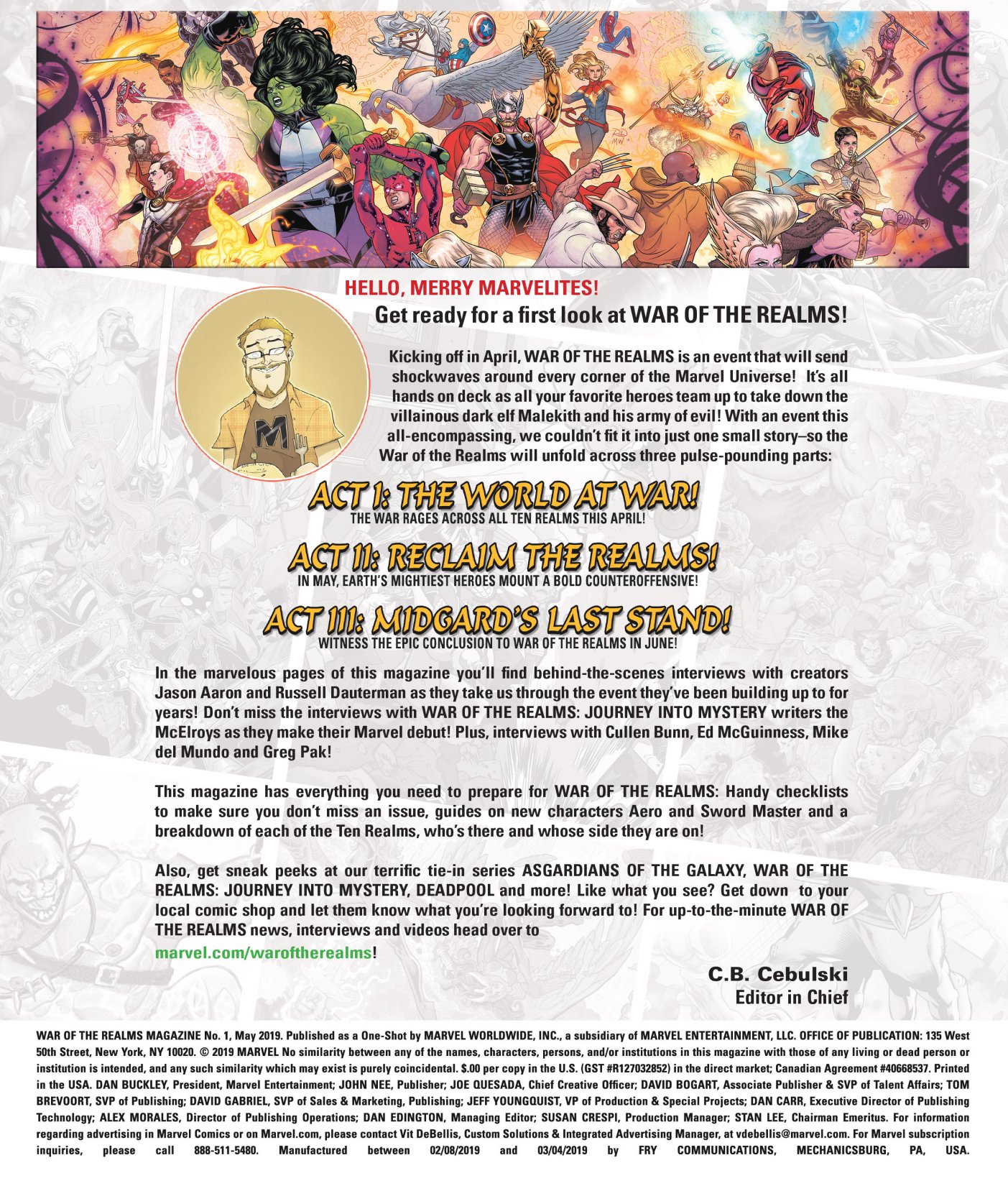 War Of The Realms Magazine (2019): Chapter 1 - Page 2