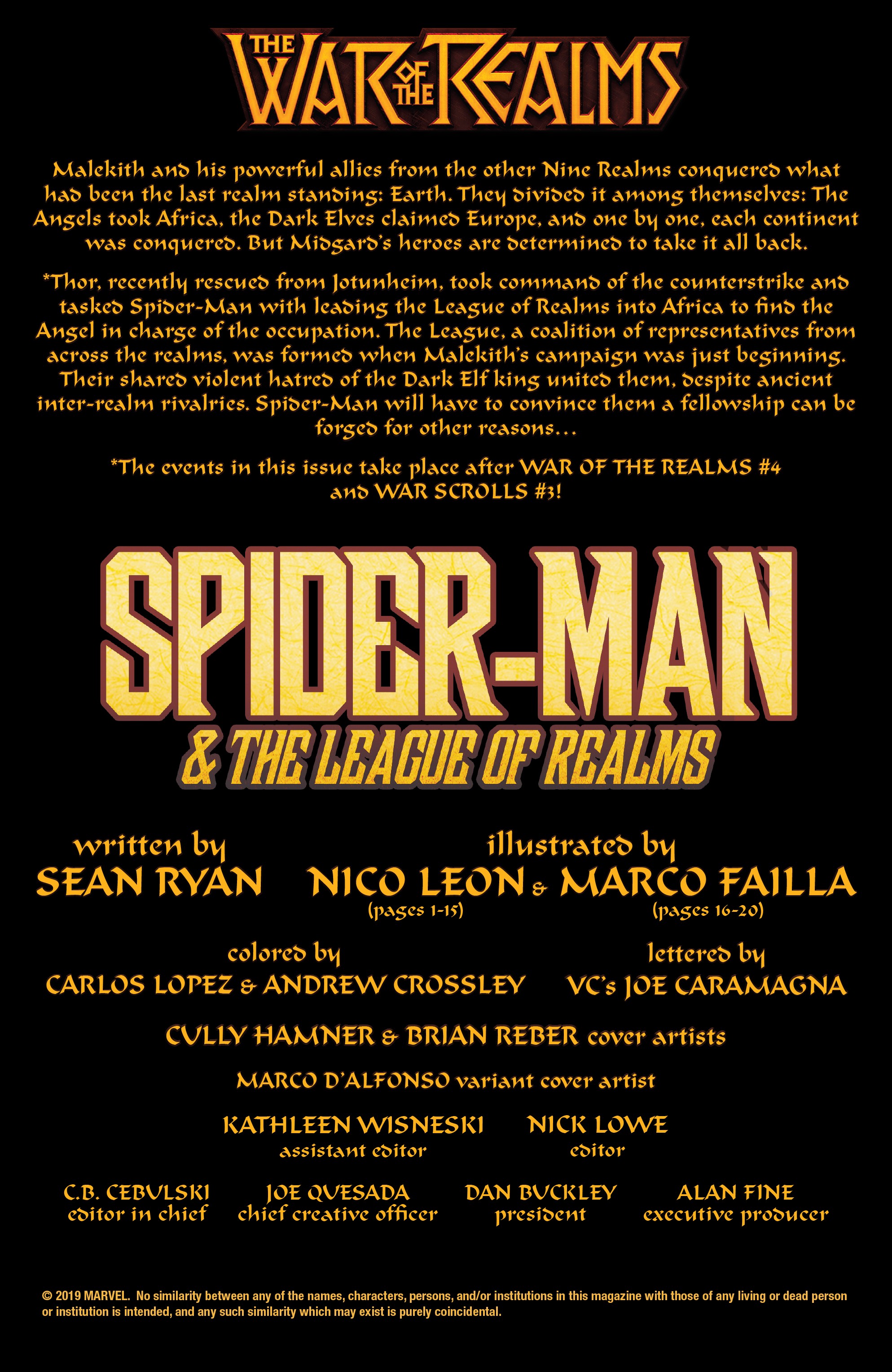 War Of The Realms: Spider-Man & The League Of Realms (2019-): Chapter 3 - Page 2