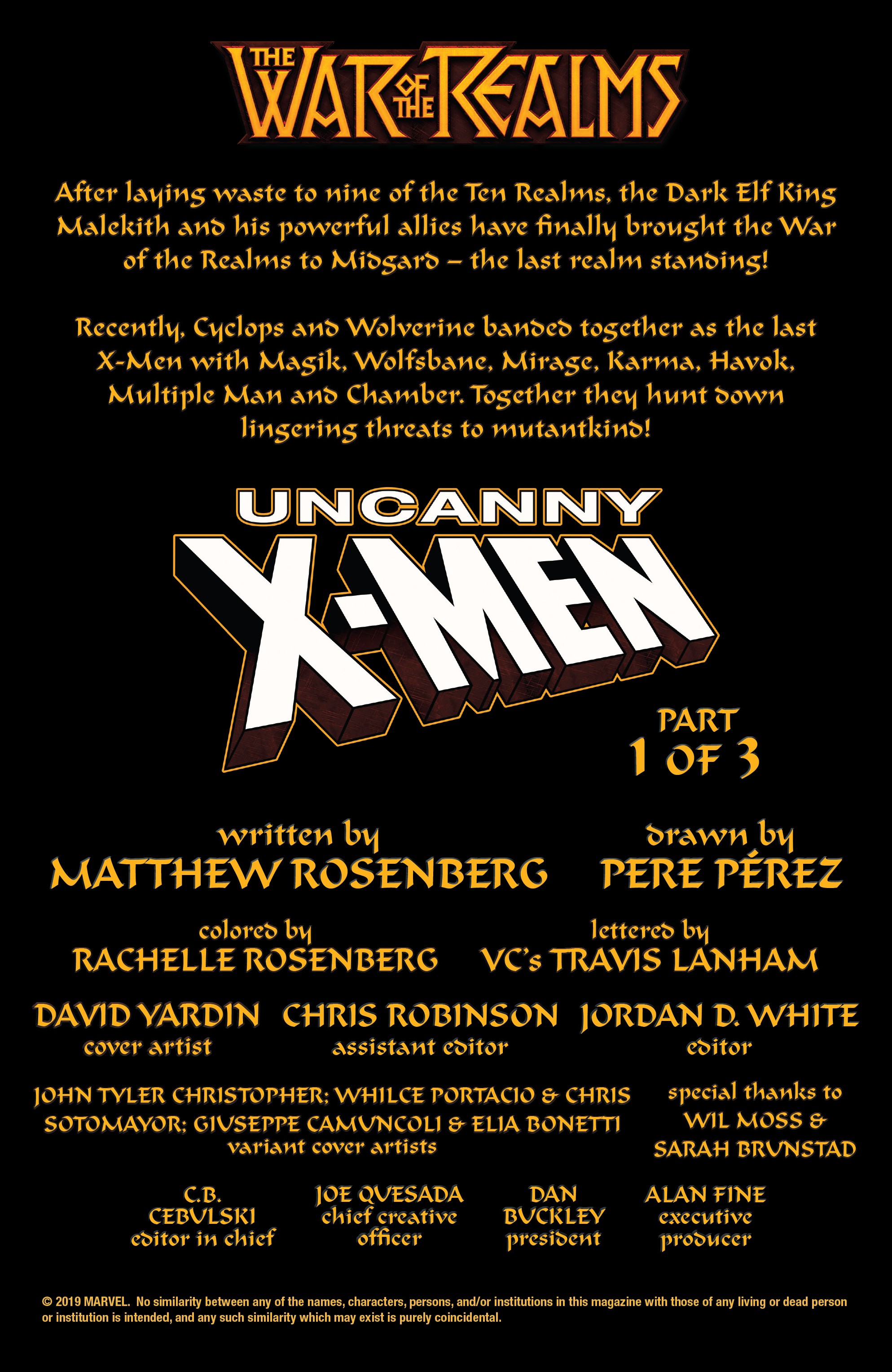 War Of The Realms: Uncanny X-Men (2019-): Chapter 1 - Page 2