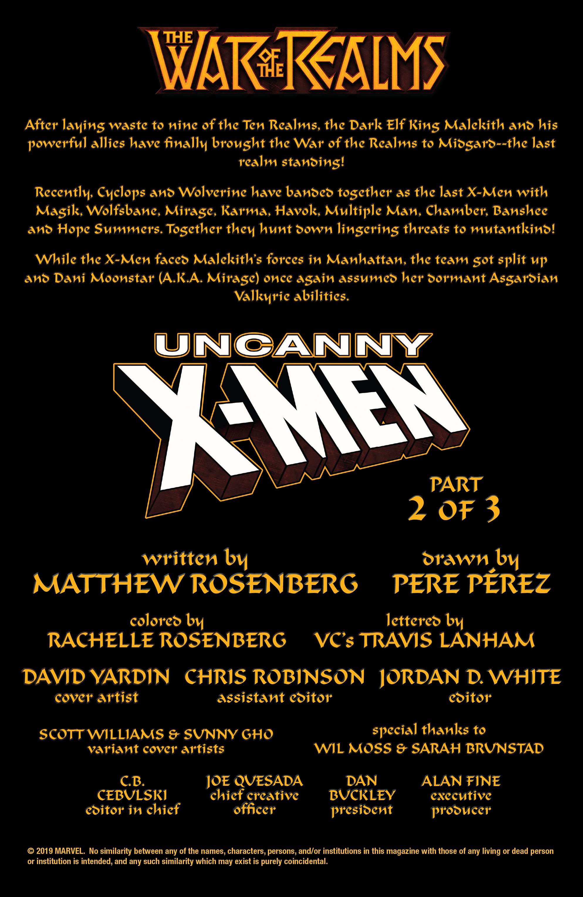 War Of The Realms: Uncanny X-Men (2019-): Chapter 2 - Page 2