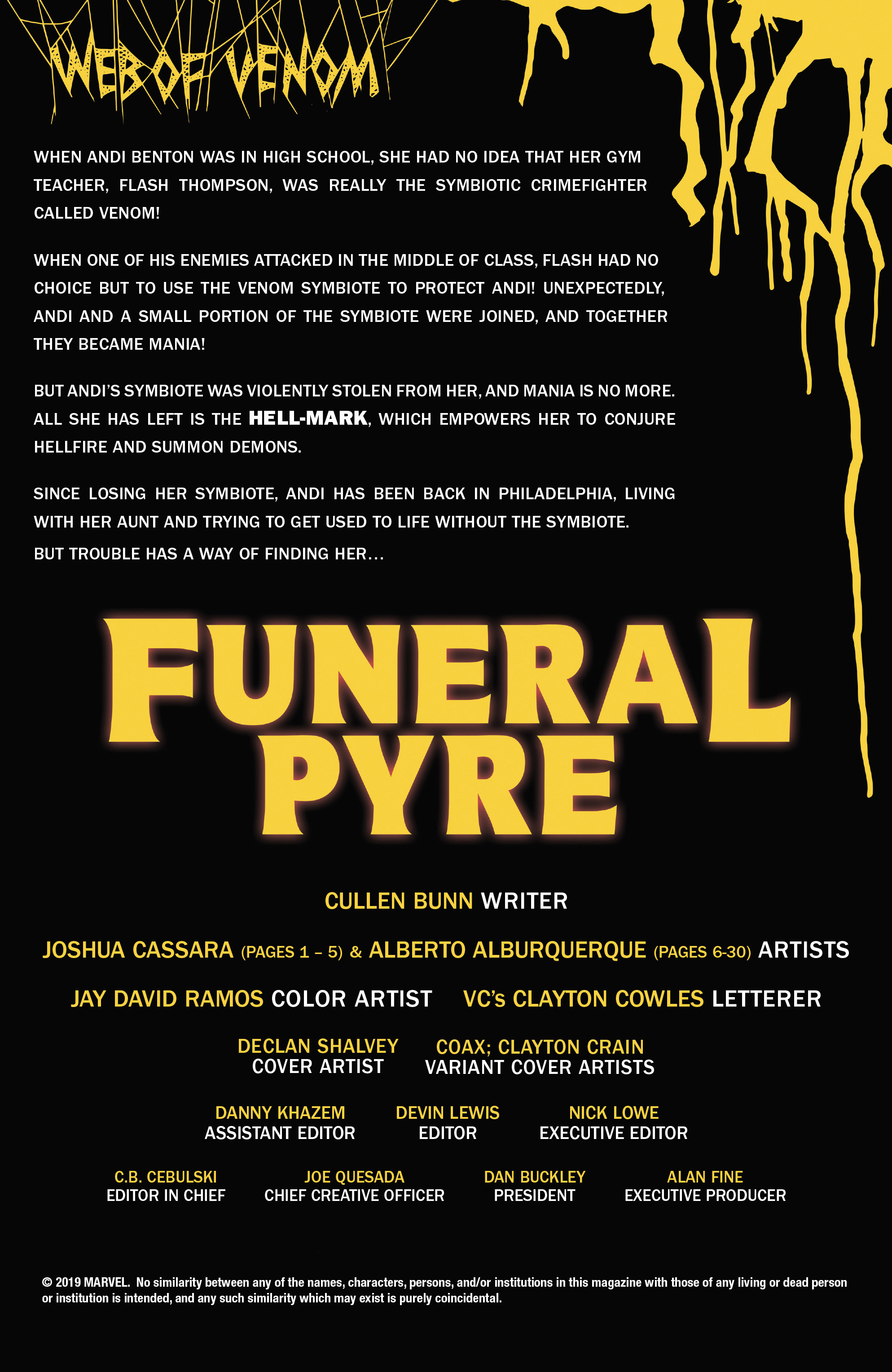 Web Of Venom: Funeral Pyre (2019): Chapter 1 - Page 2