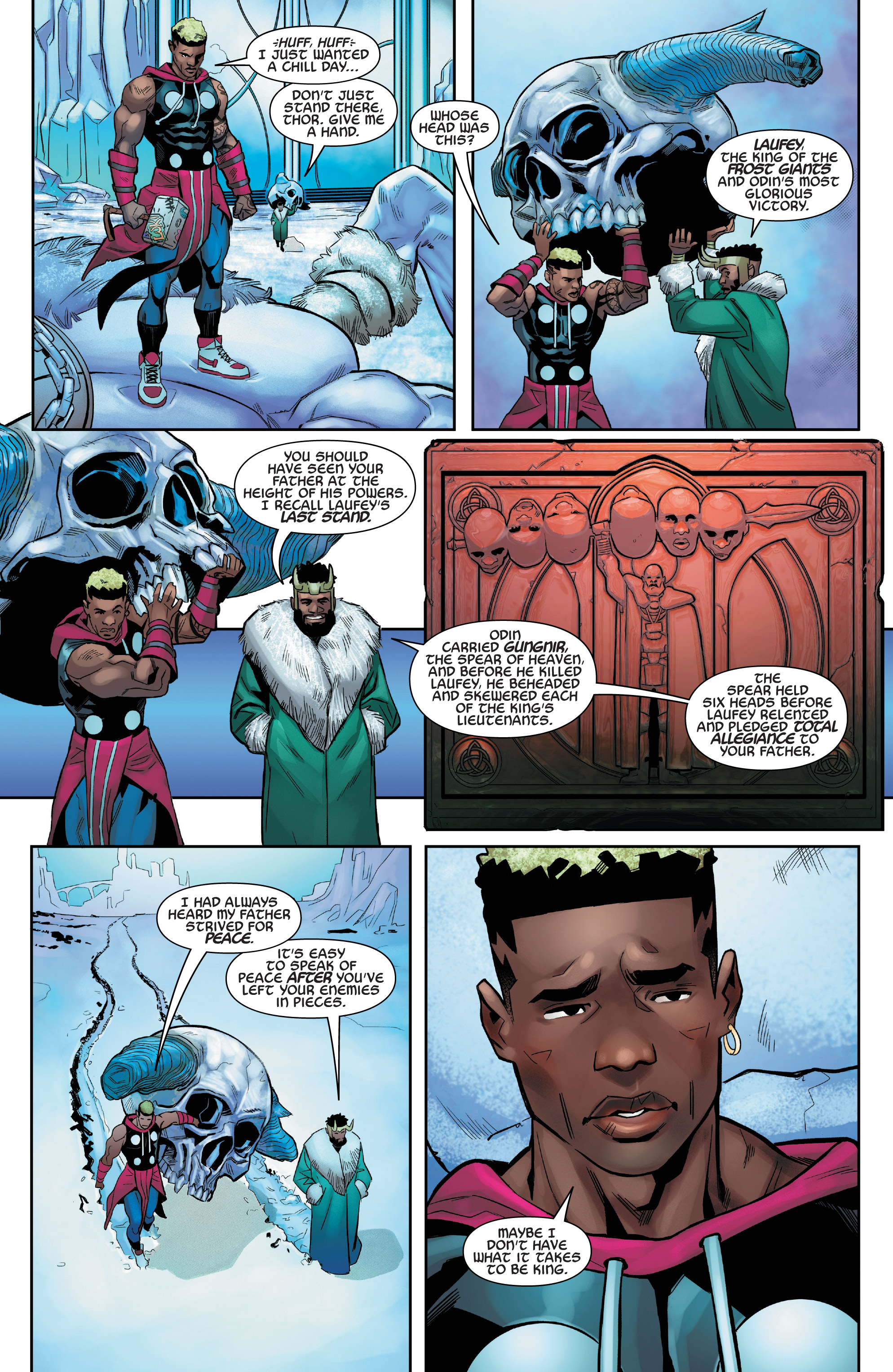 Frost Giants in gold chains and earrings, this issue was real offensive  ngl. What do you guys think? - (What If? Miles Morales #4) : r/Marvel