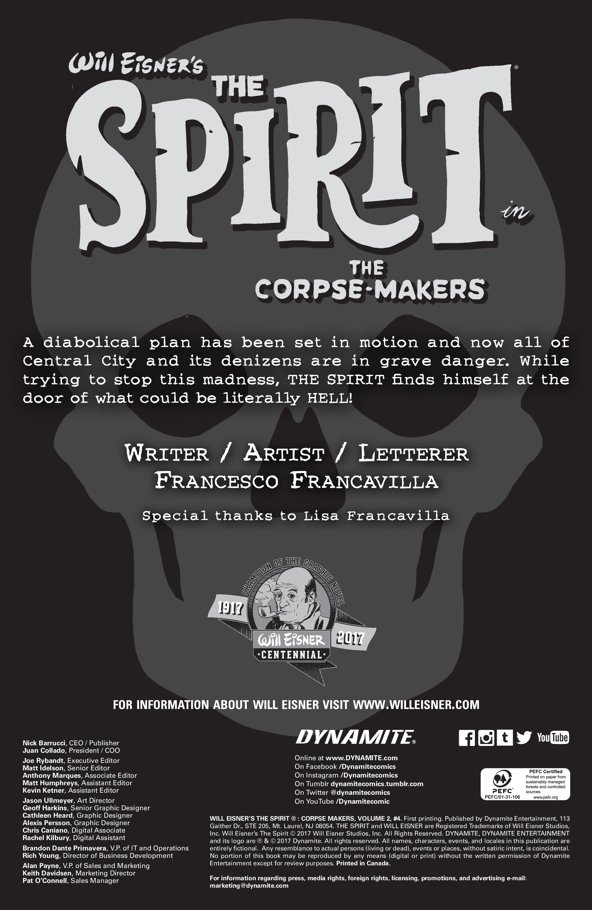 Will Eisner's The Spirit: The Corpse-Makers (2017): Chapter 4 - Page 2