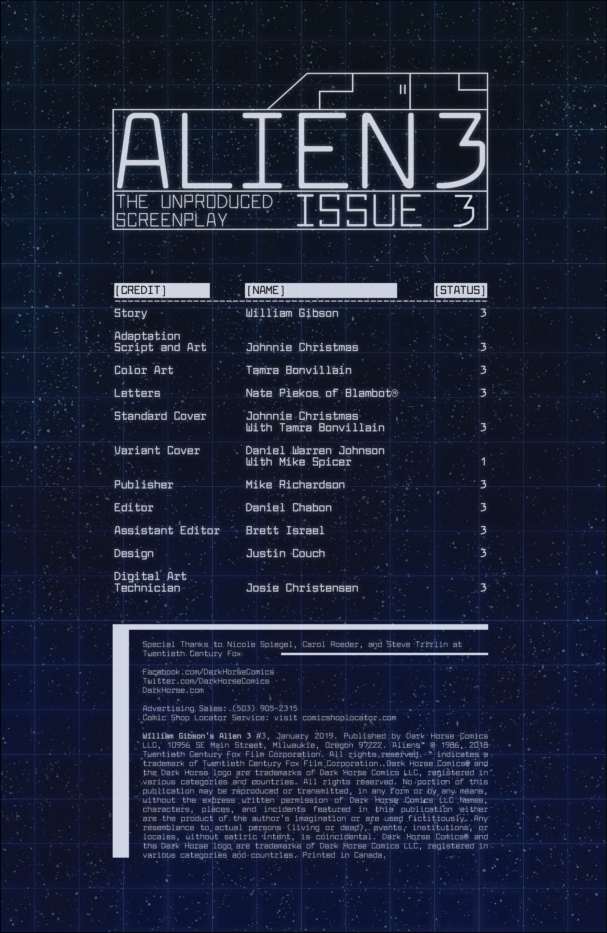 William Gibson's Alien 3 (2018-): Chapter 3 - Page 2