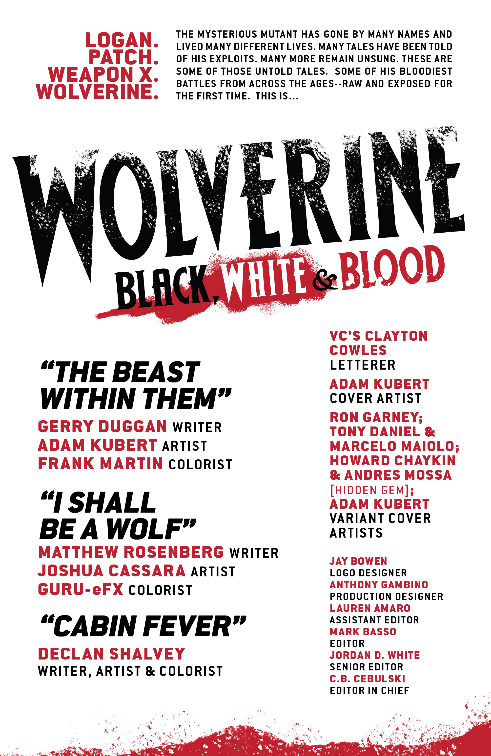 Wolverine: Black, White & Blood (2020-): Chapter 1 - Page 2