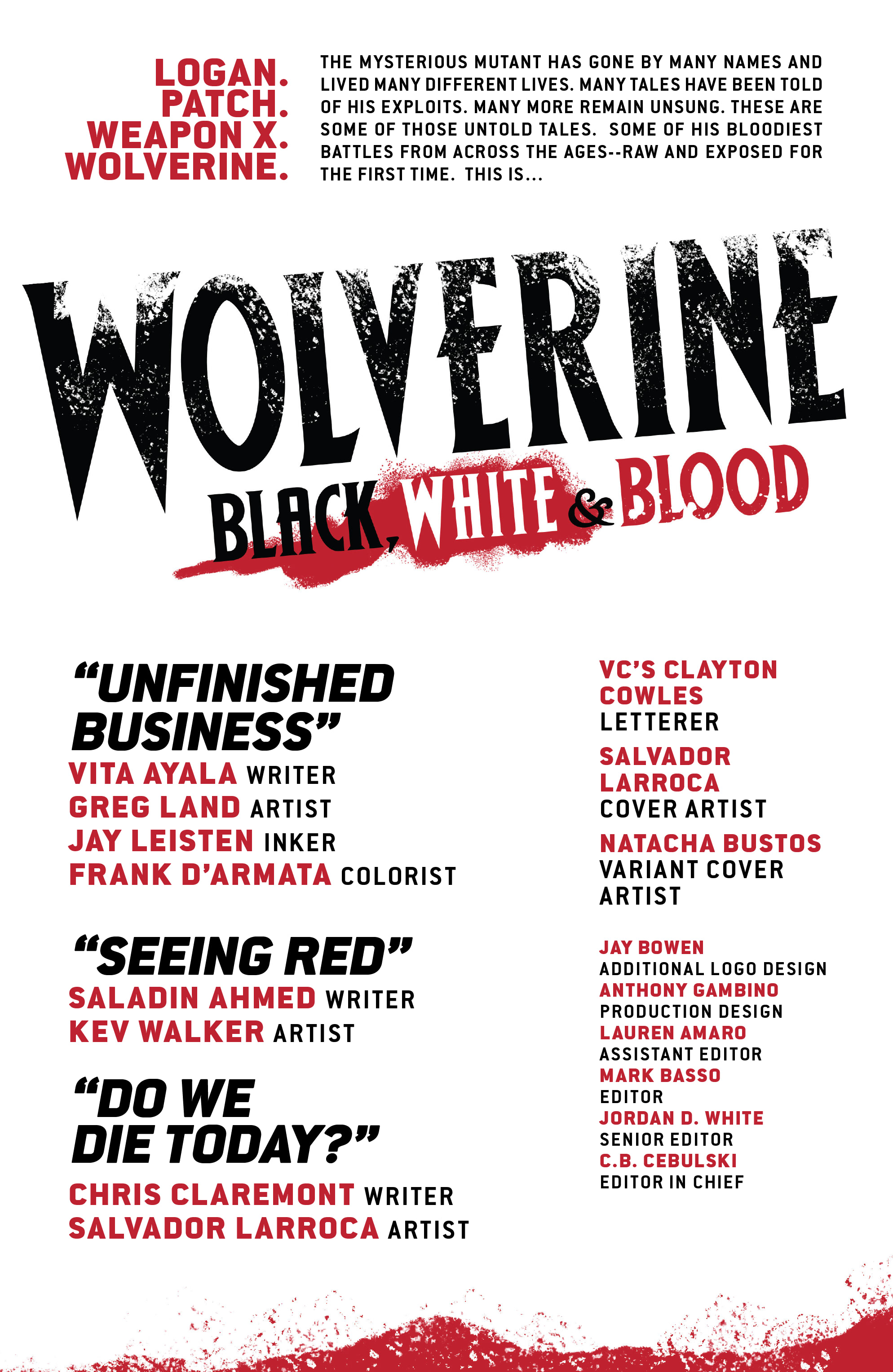 Wolverine: Black, White & Blood (2020-): Chapter 2 - Page 2