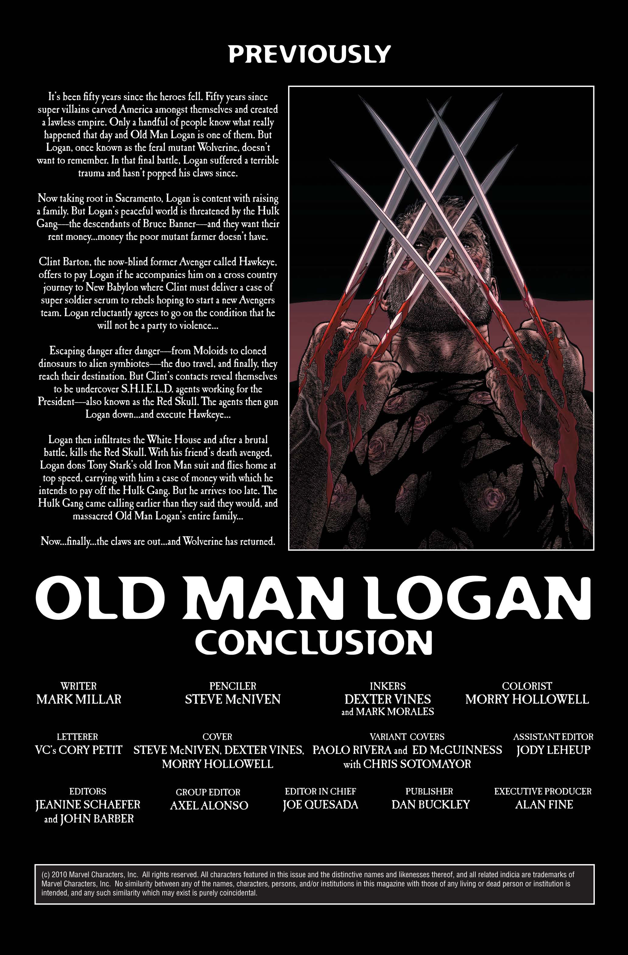 Wolverine: Old Man Logan (2011) issue 1 - Page 167