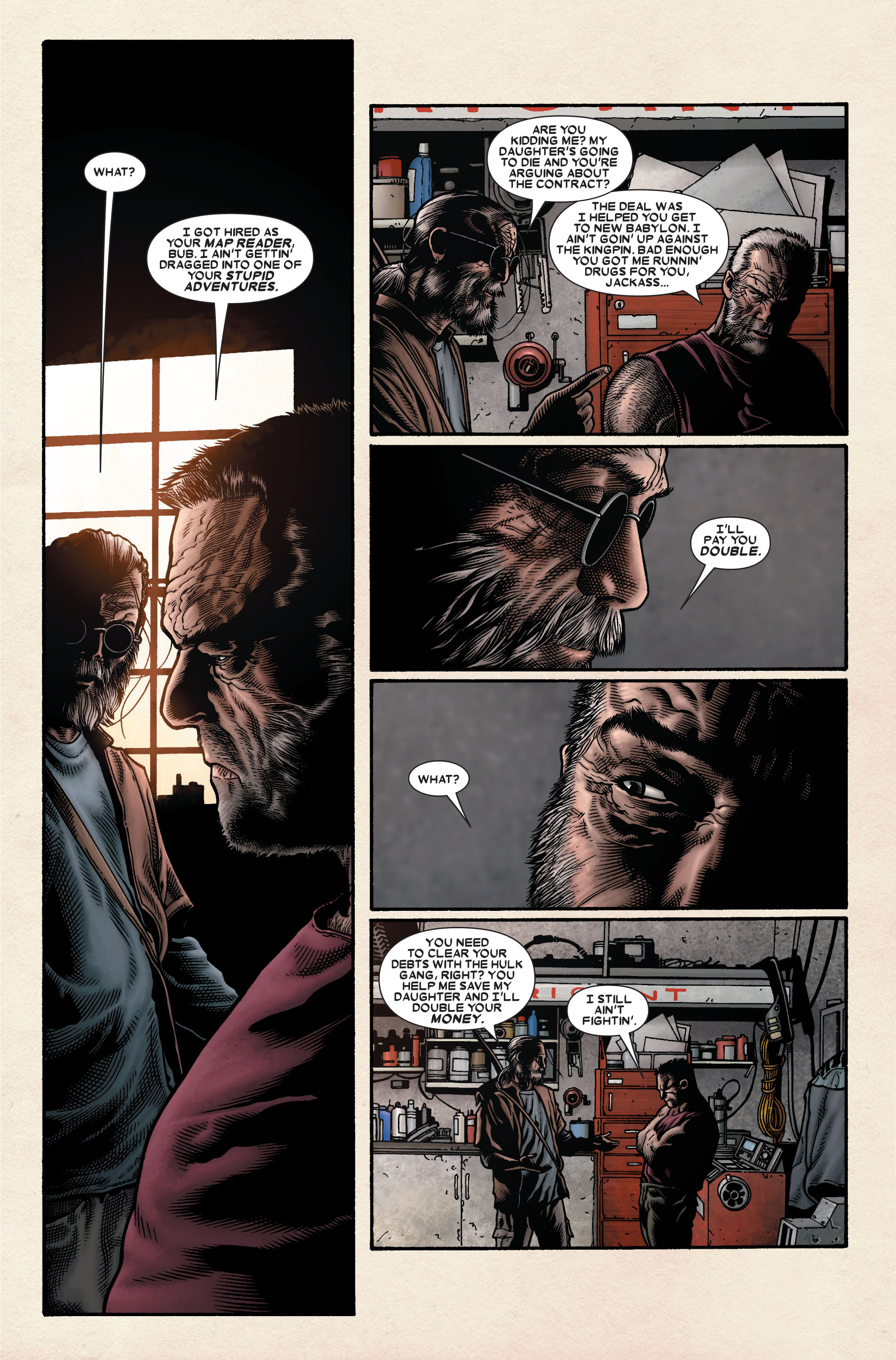 Wolverine: Old Man Logan (2011) issue 1 - Page 52