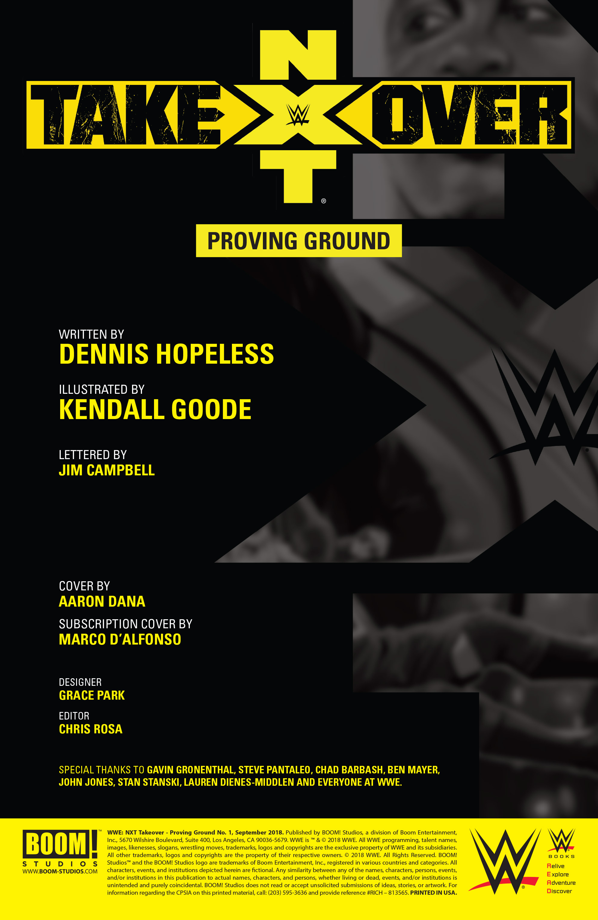 WWE: NXT Takeover: Proving Ground (2018): Chapter 1 - Page 2