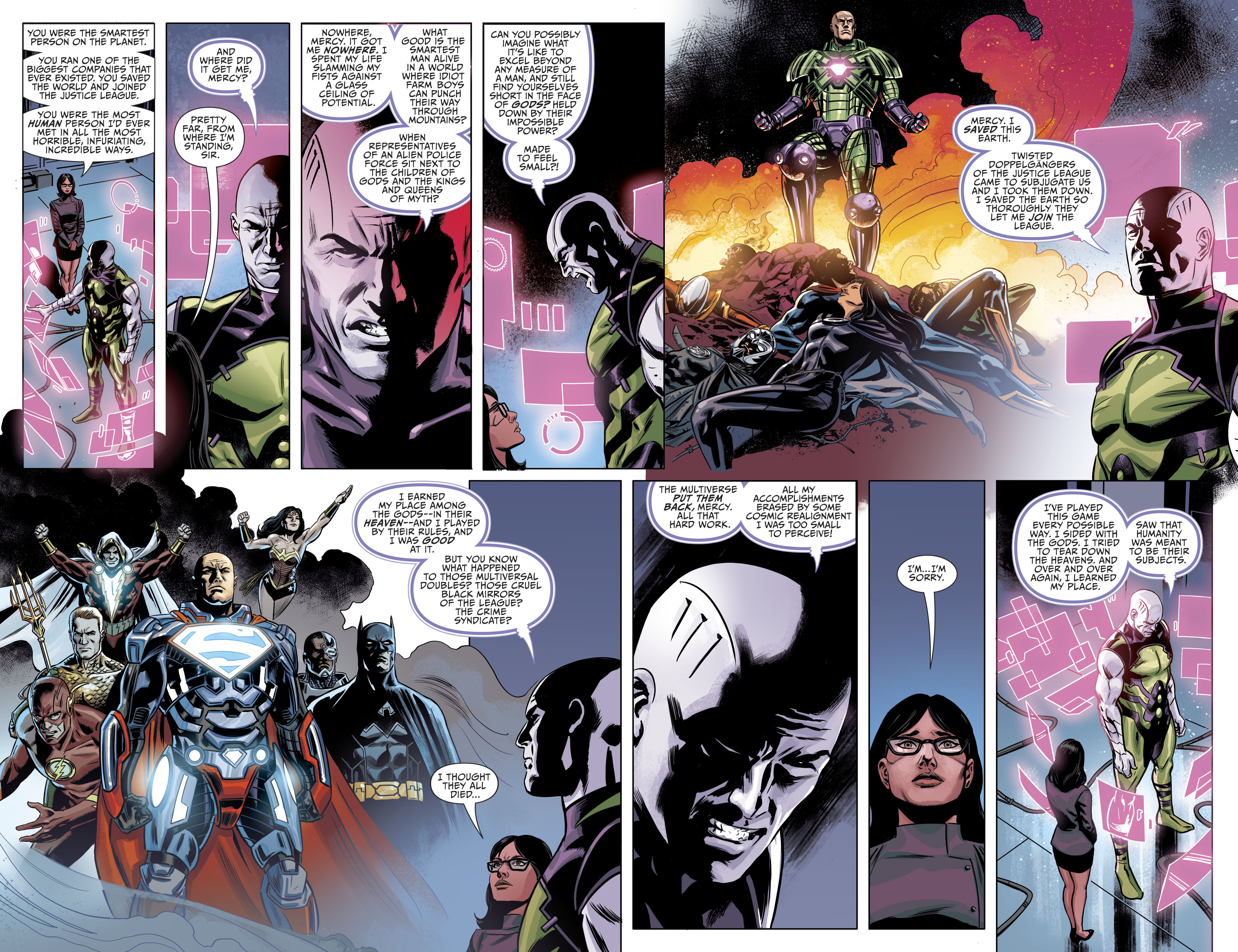 Saving the villain. Justice League: Hell Arisen.