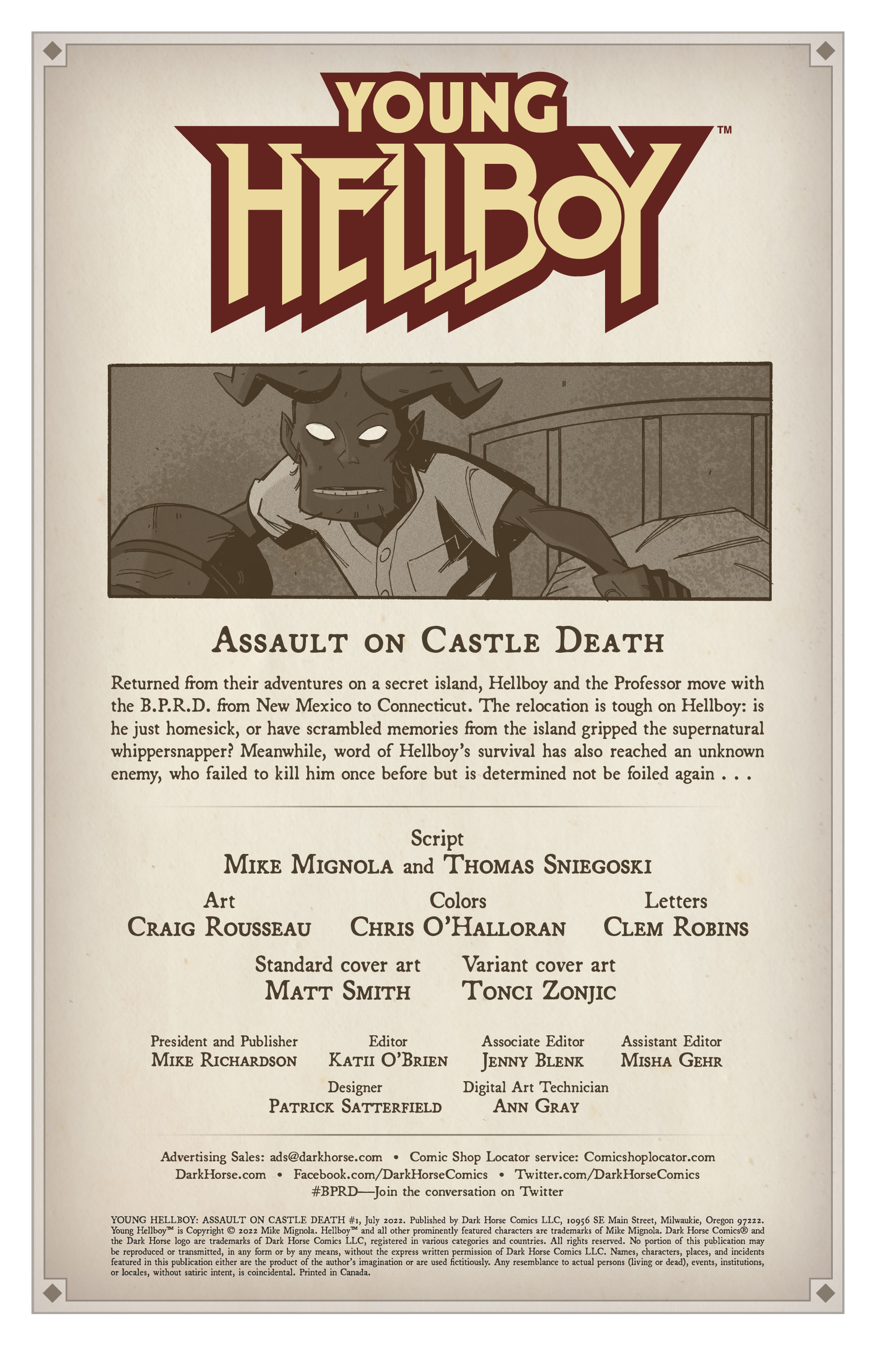 Young Hellboy: Assault on Castle Death (2022-): Chapter 1 - Page 2