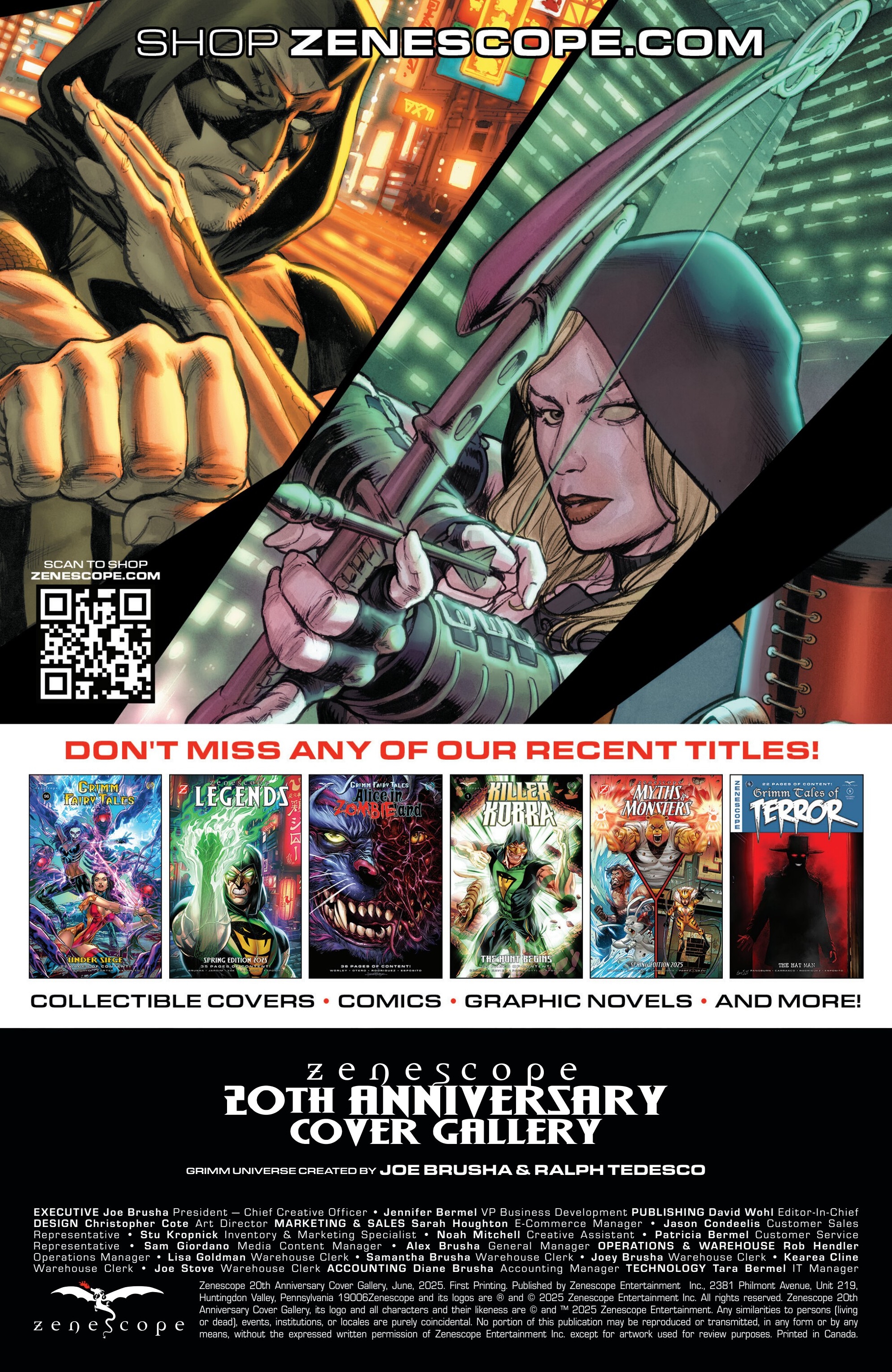 Zenescope 20th Anniversary Cover Gallery (2025): Chapter 1 - Page 3