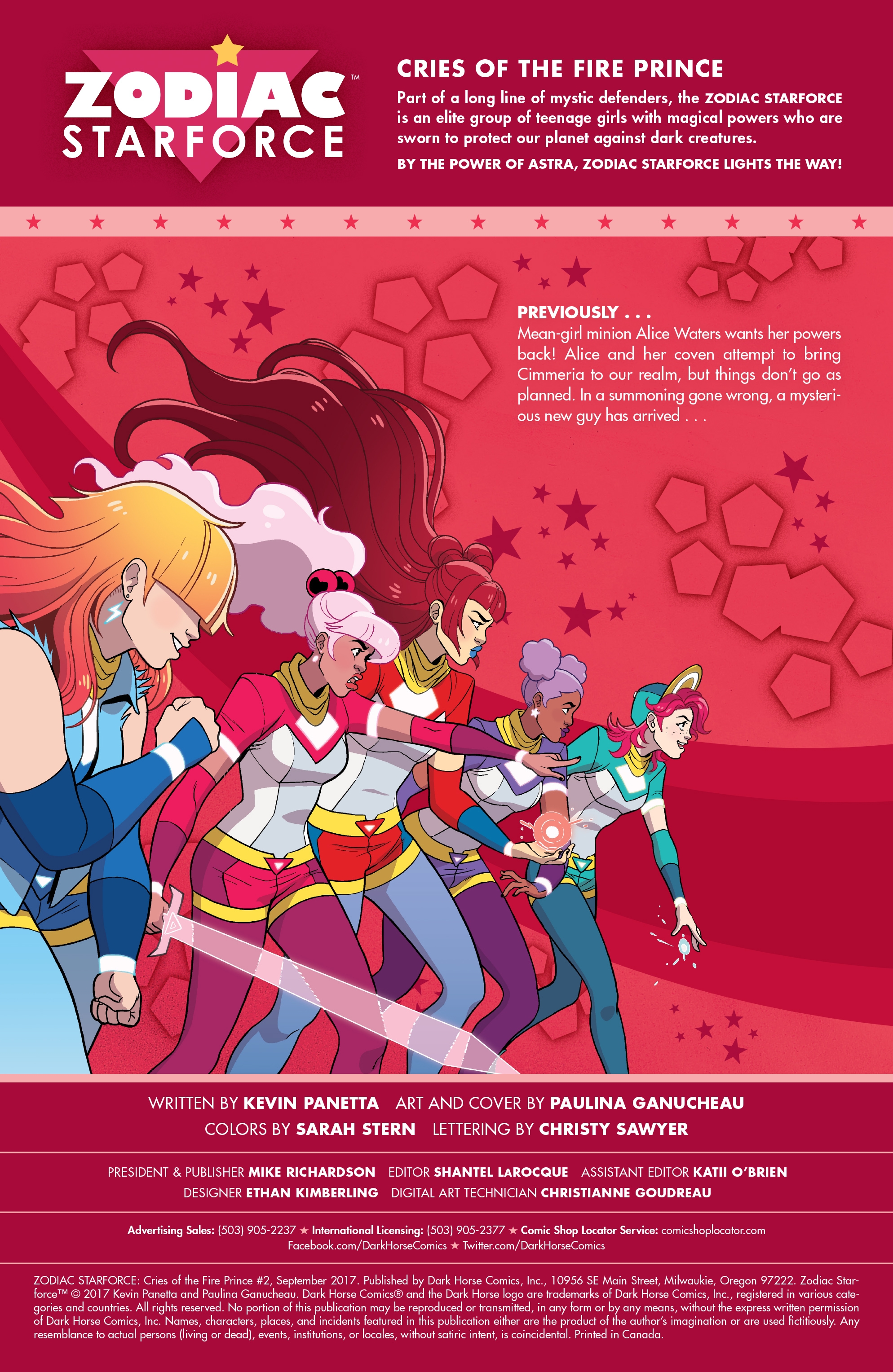 Zodiac Starforce: Cries of the Fire Prince (2017) issue 2 - Page 2